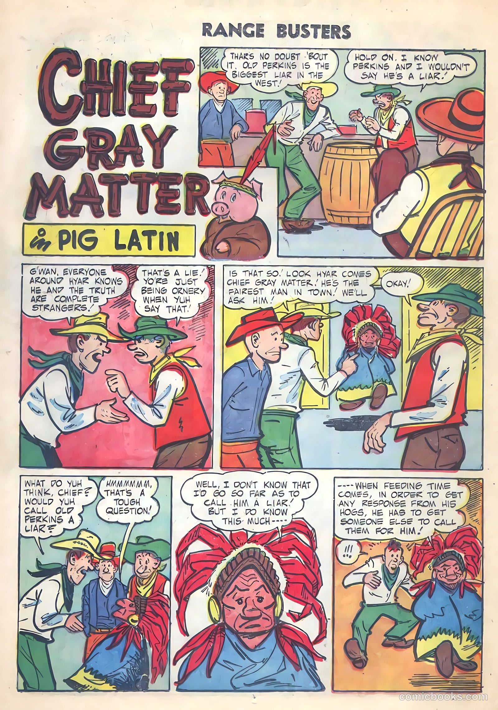 Range Busters #9 (1955) — page 34 of 36