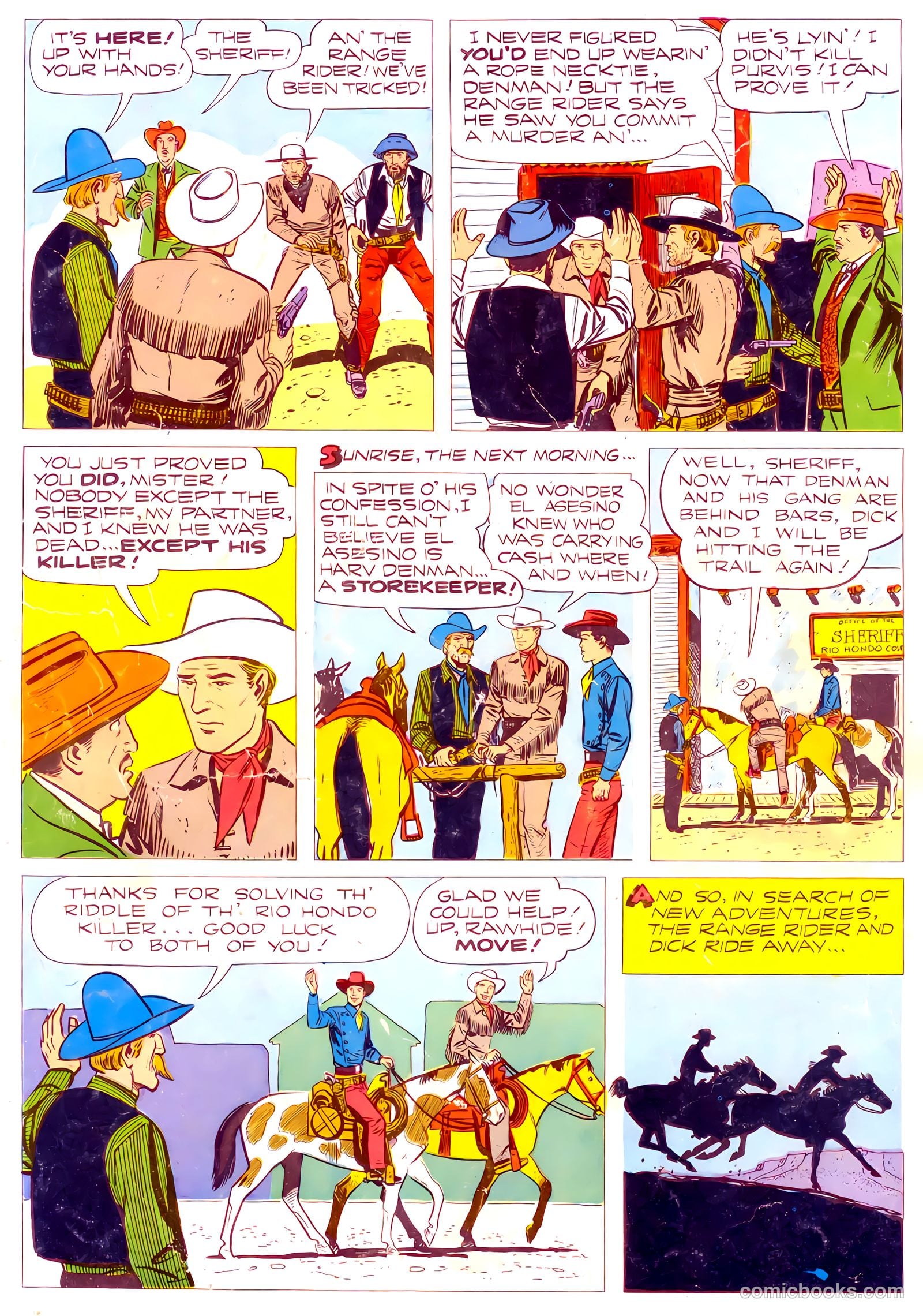 Range Rider #1 (1952) — page 36 of 36