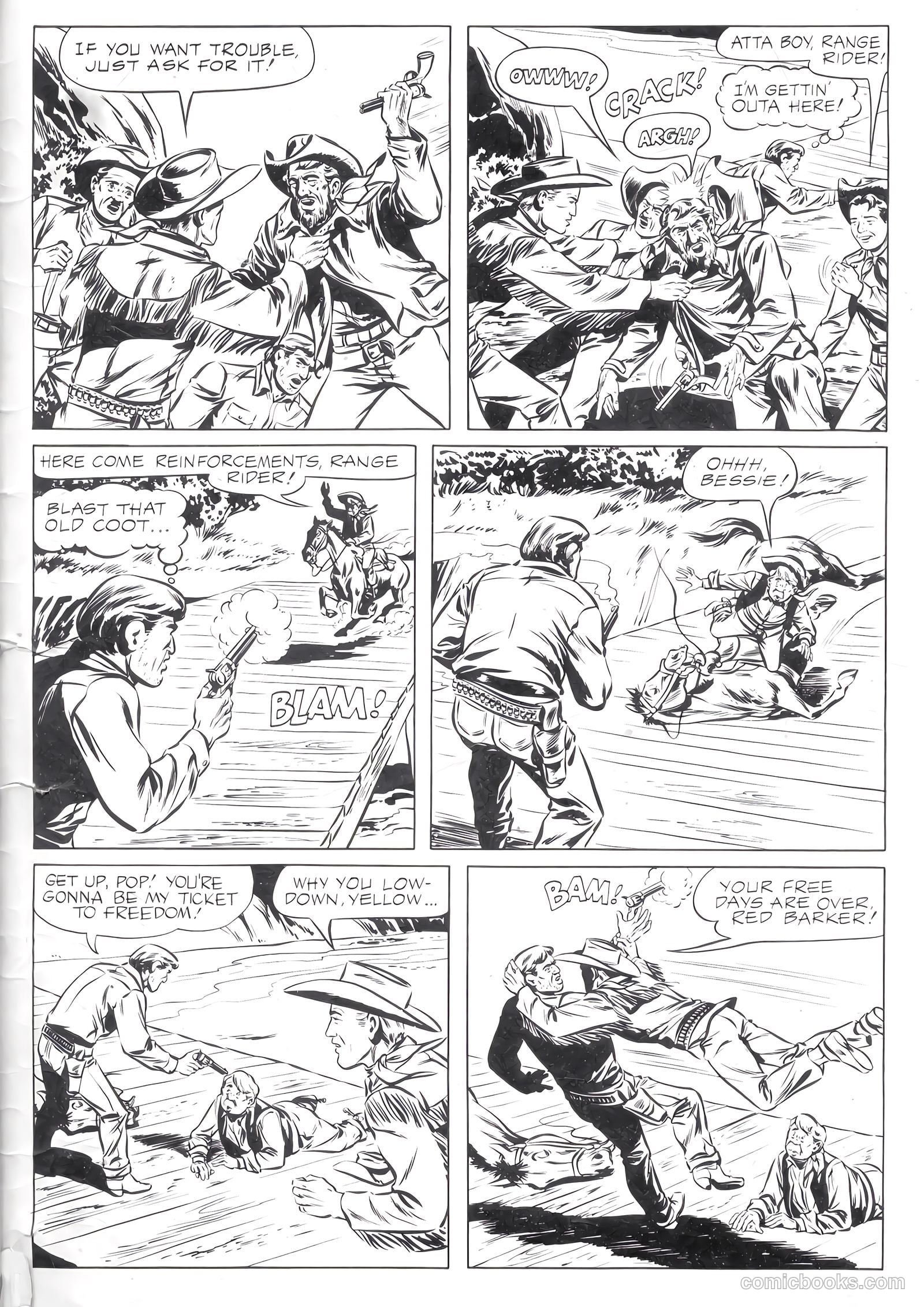 Range Rider #10 (1955) — page 35 of 36