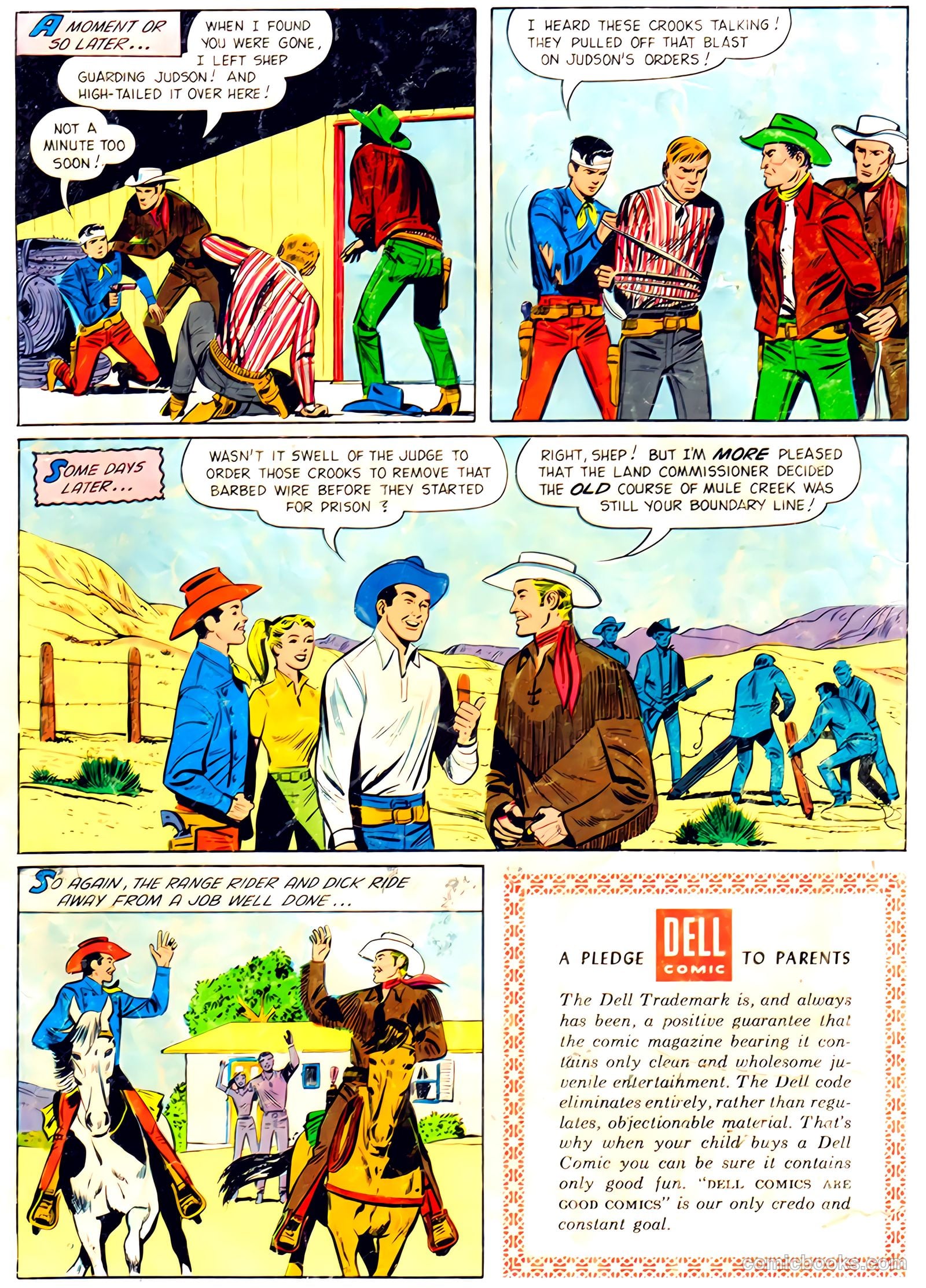 Range Rider #11 (1955) — page 36 of 36