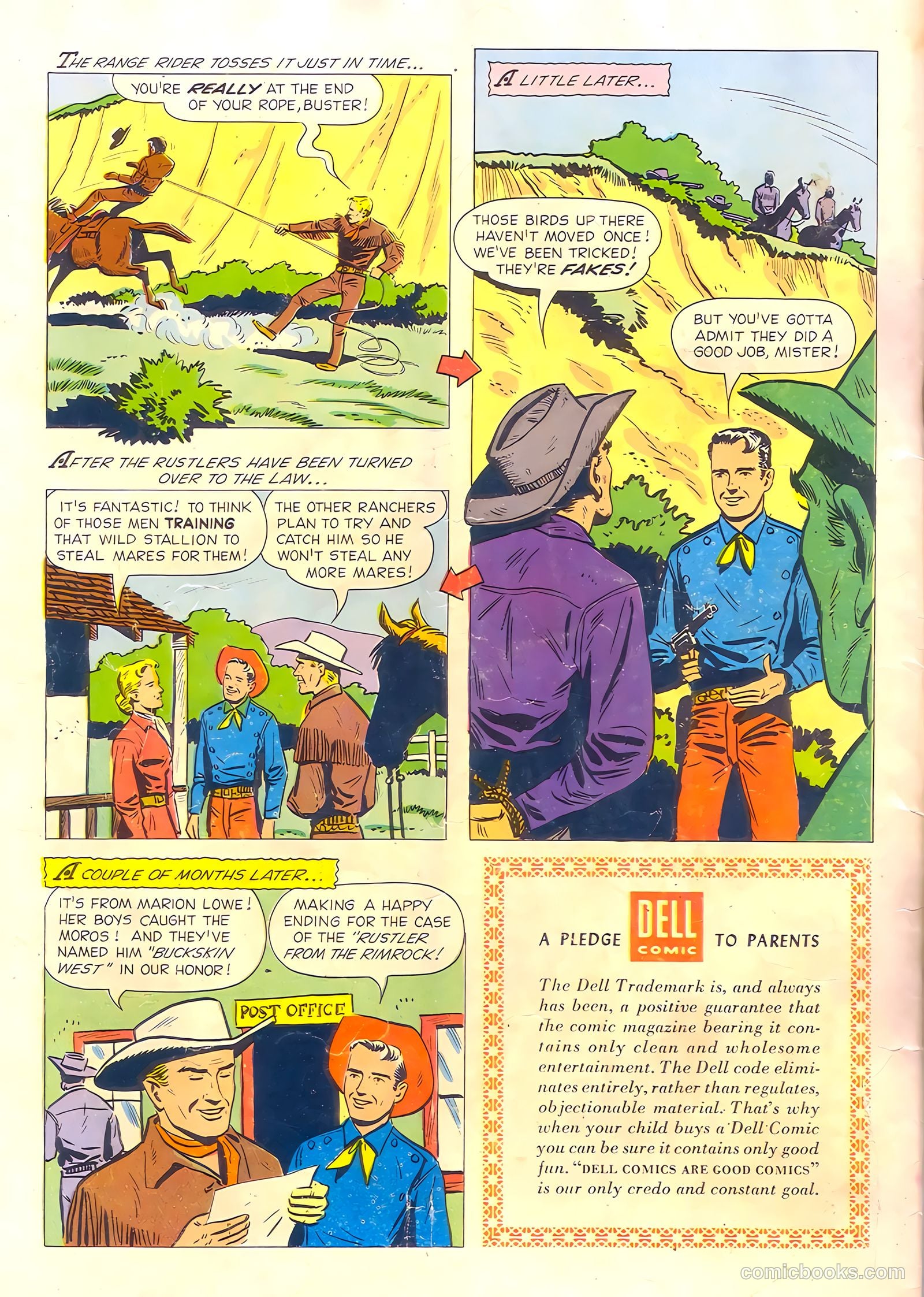 Range Rider #14 (1956) — page 36 of 36