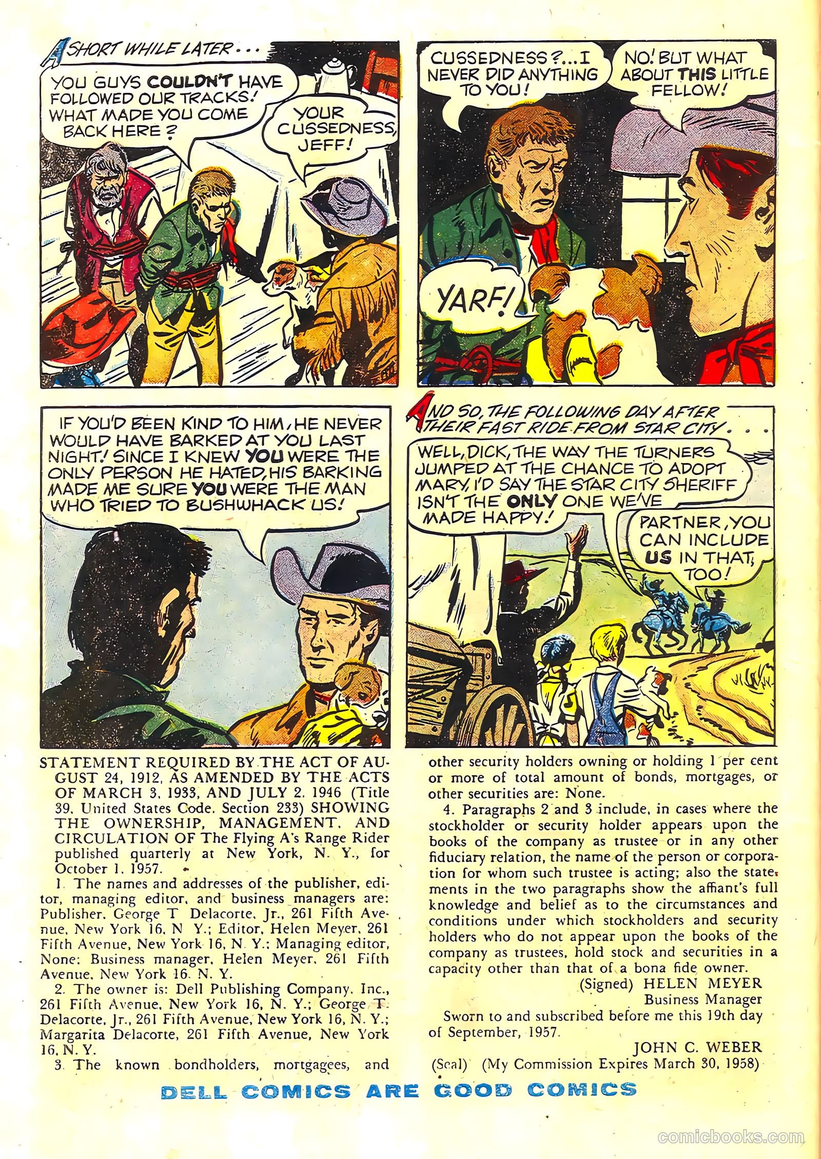 Range Rider #21 (1958) — page 34 of 36