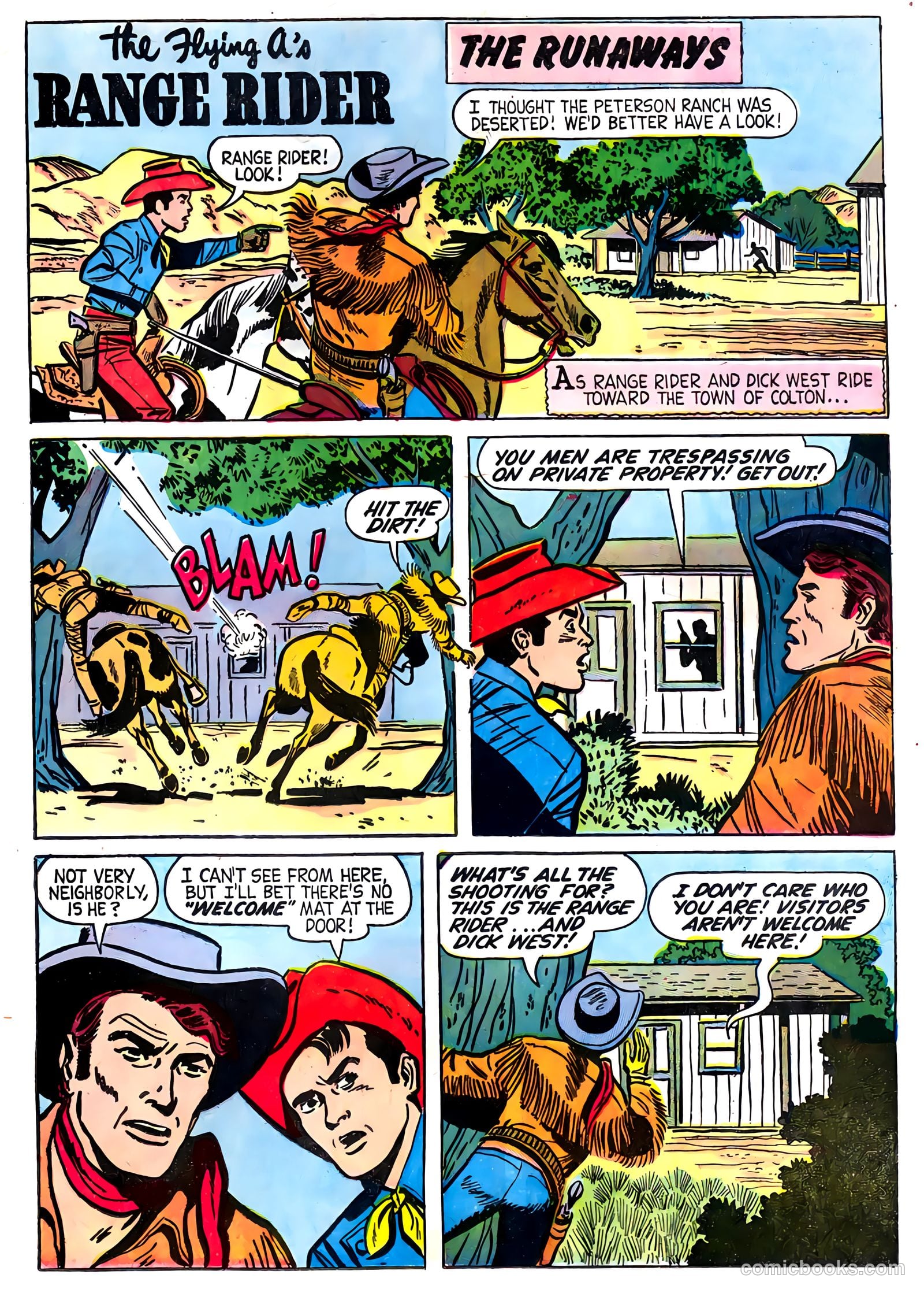 The Flying A's Range Rider #22 (1958) — page 25 of 36