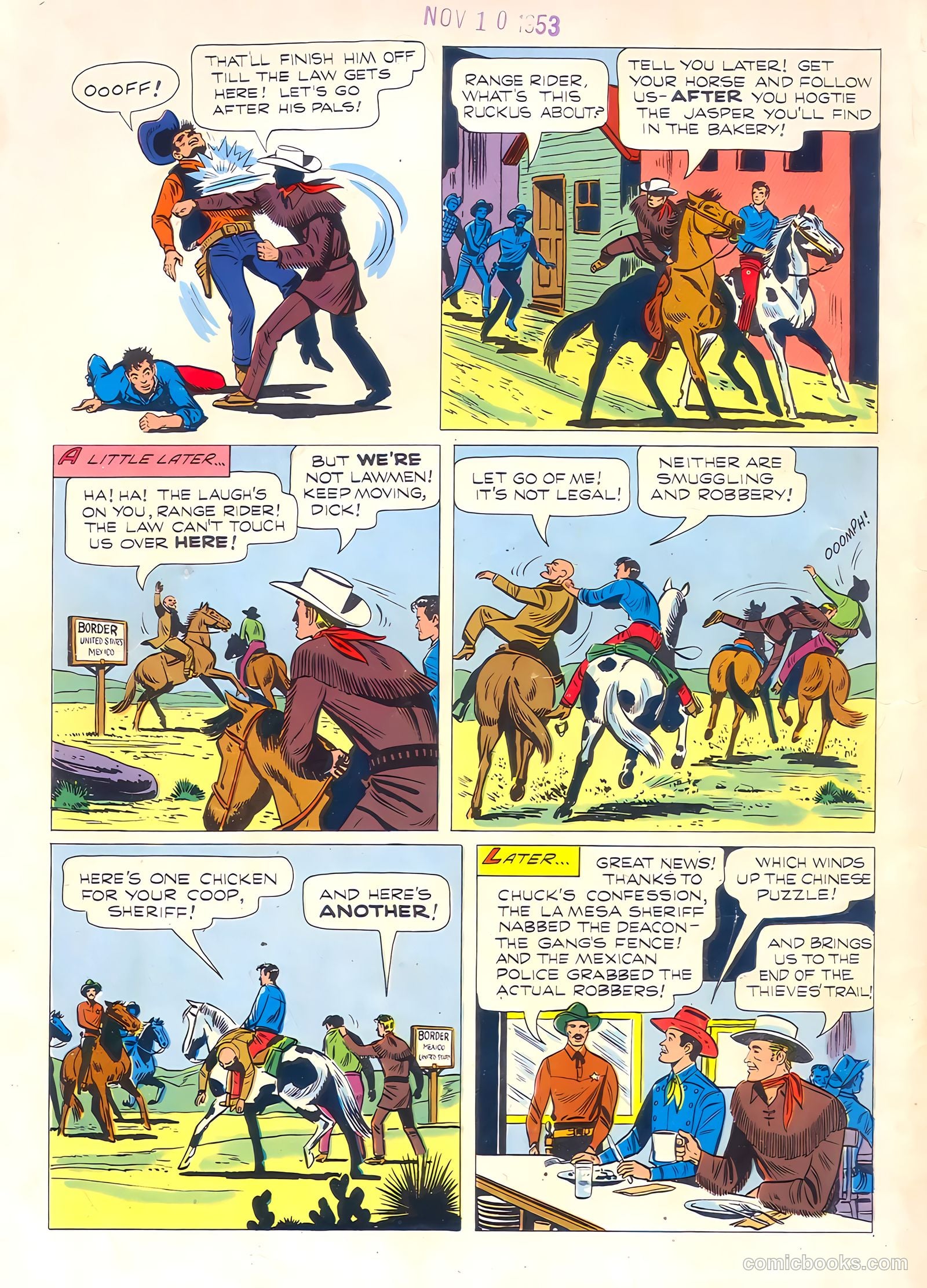 Range Rider #4 (1954) — page 36 of 36