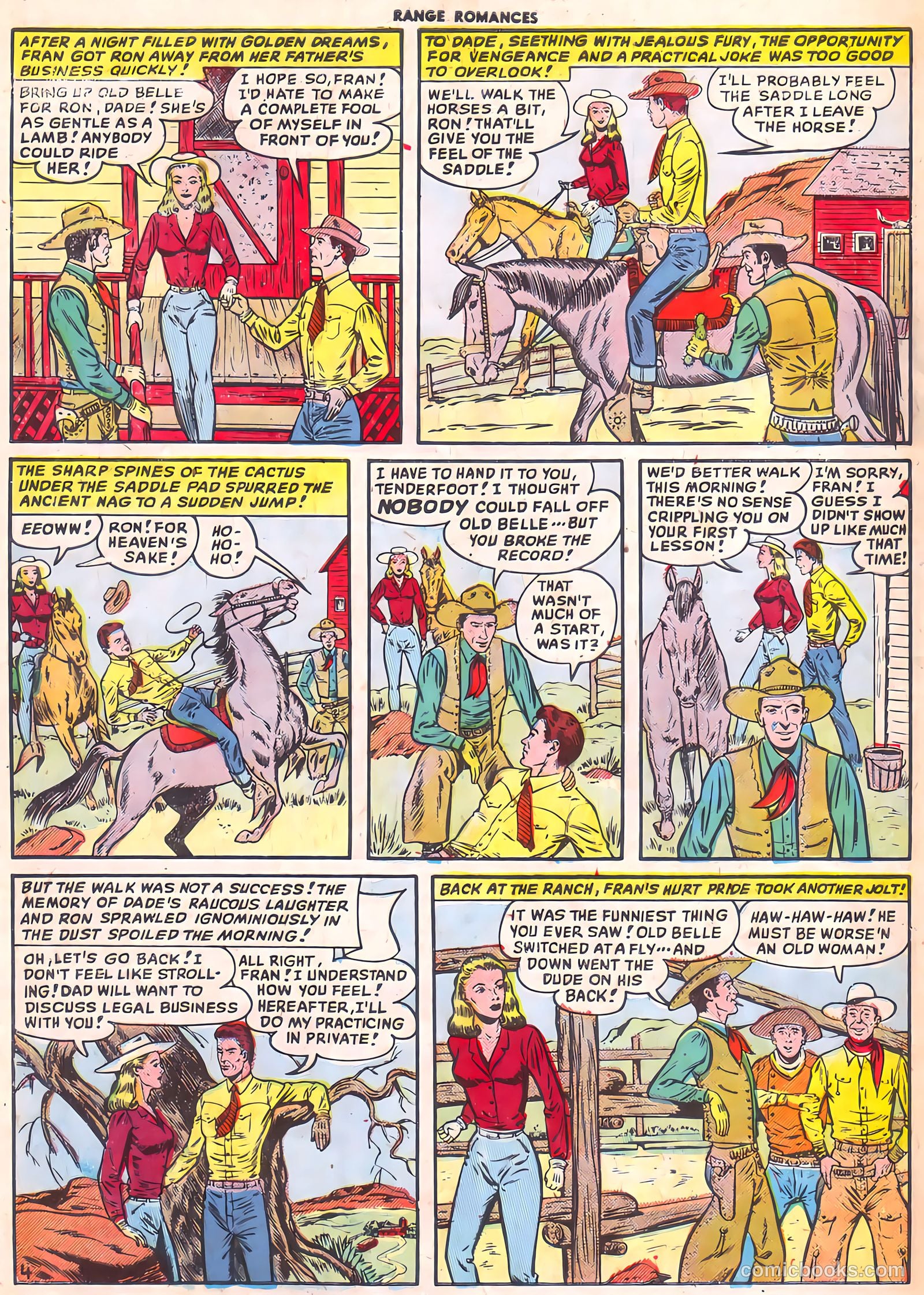 Range Romances #1 (1949) — page 30 of 36