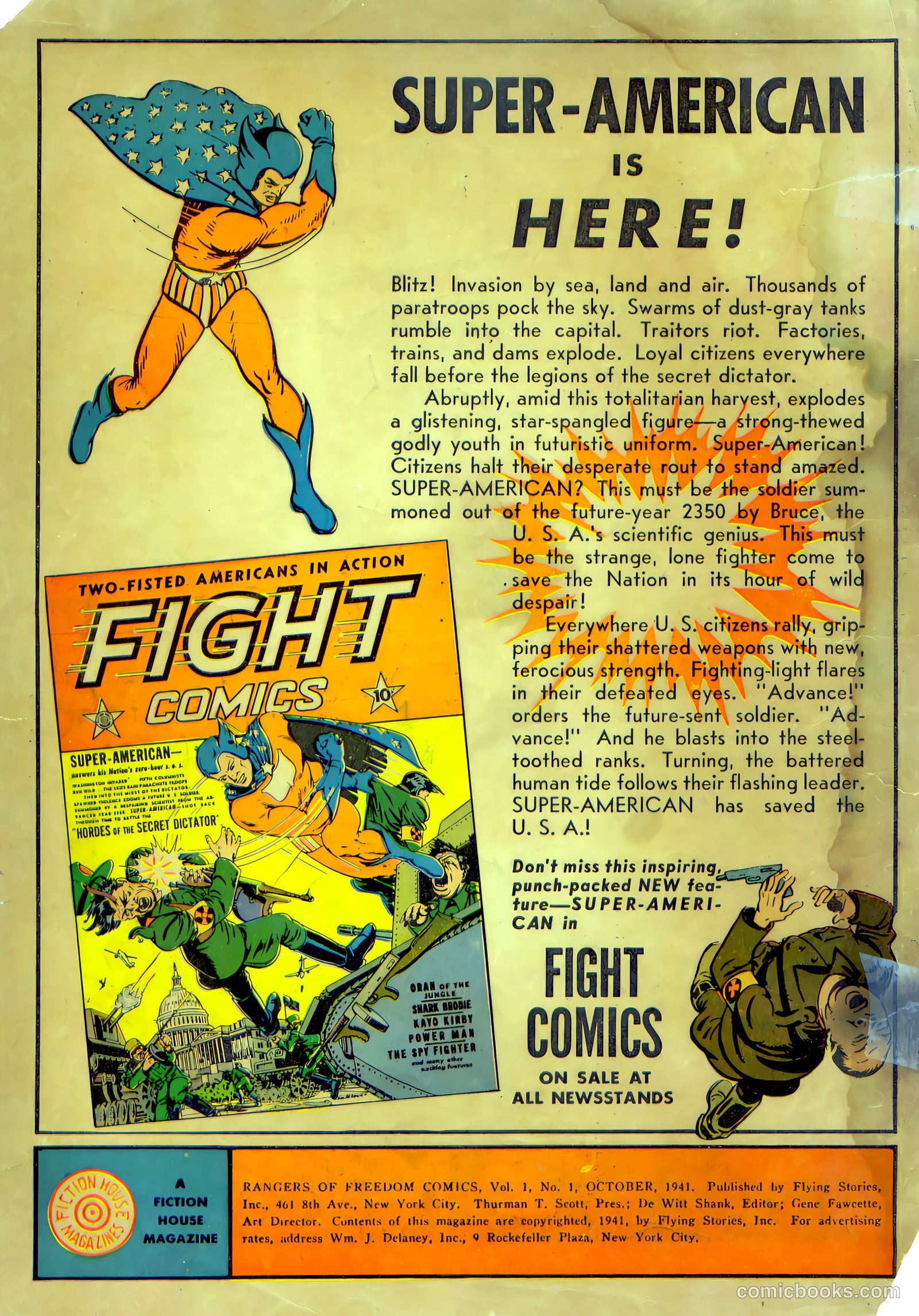 Rangers Comics #1 (1941) — page 2 of 68