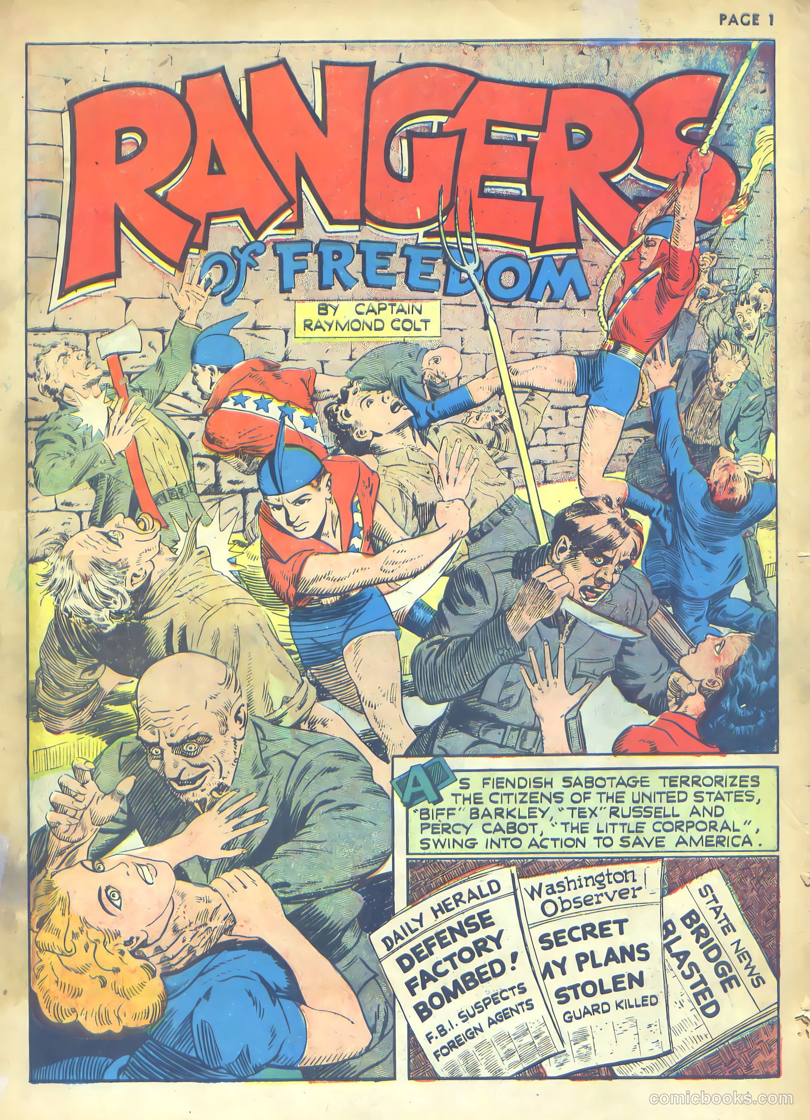 Rangers Comics #1 (1941) — page 3 of 68