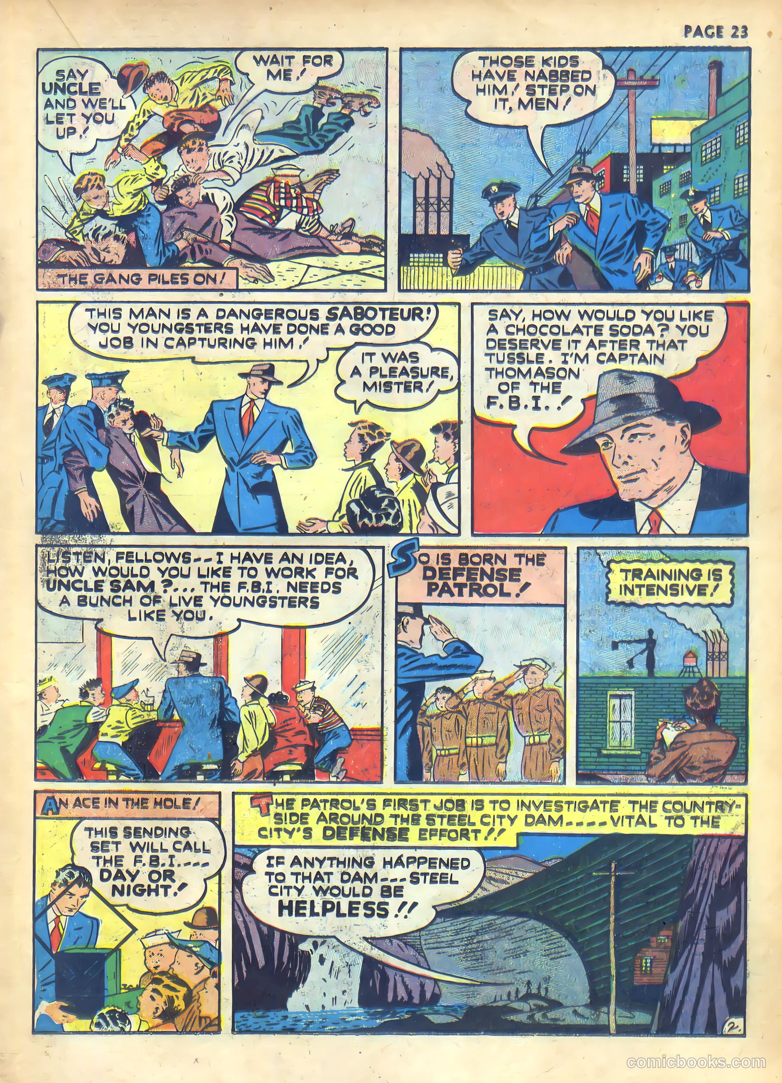 Rangers Comics #1 (1941) — page 25 of 68