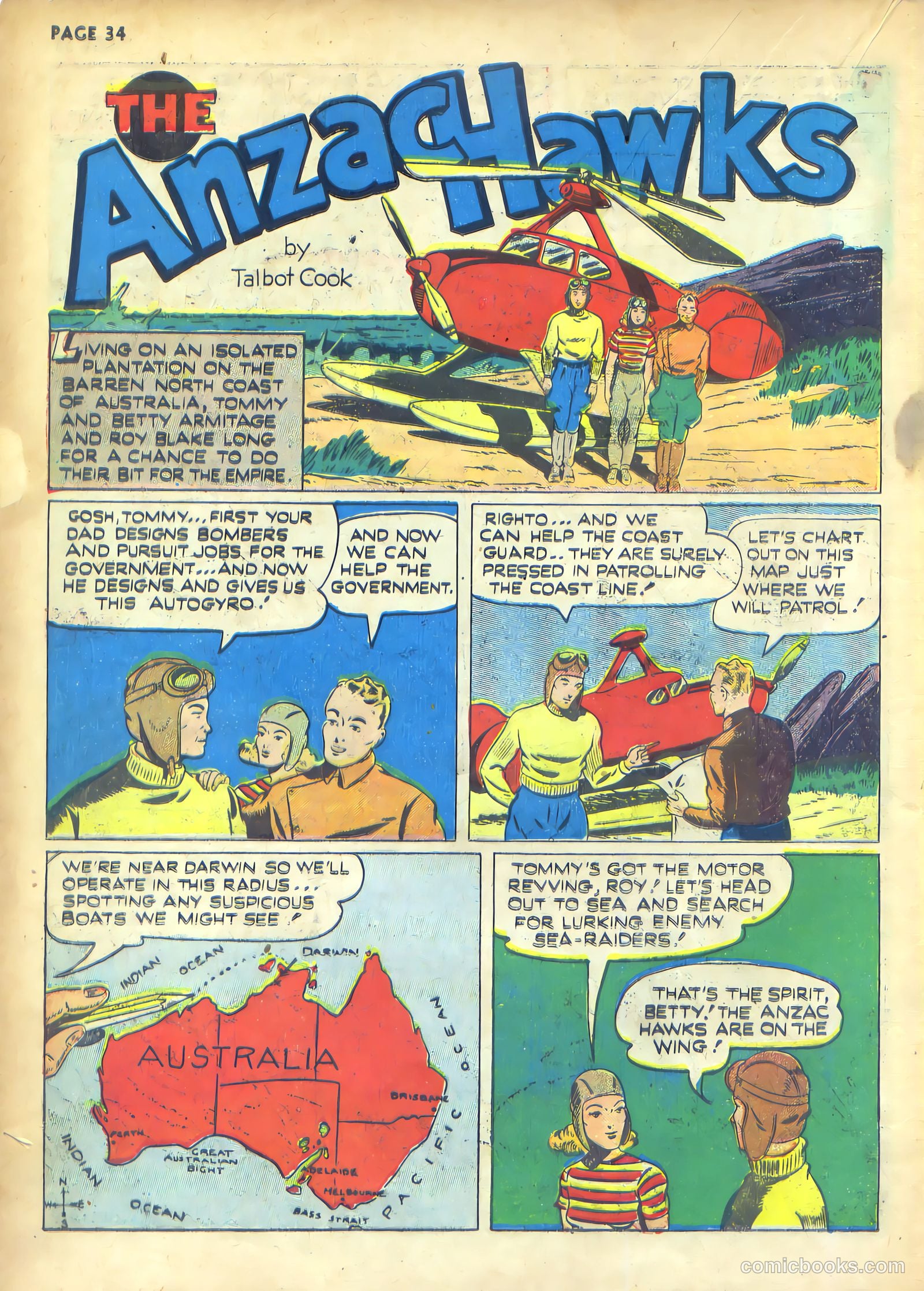 Rangers Comics #1 (1941) — page 36 of 68