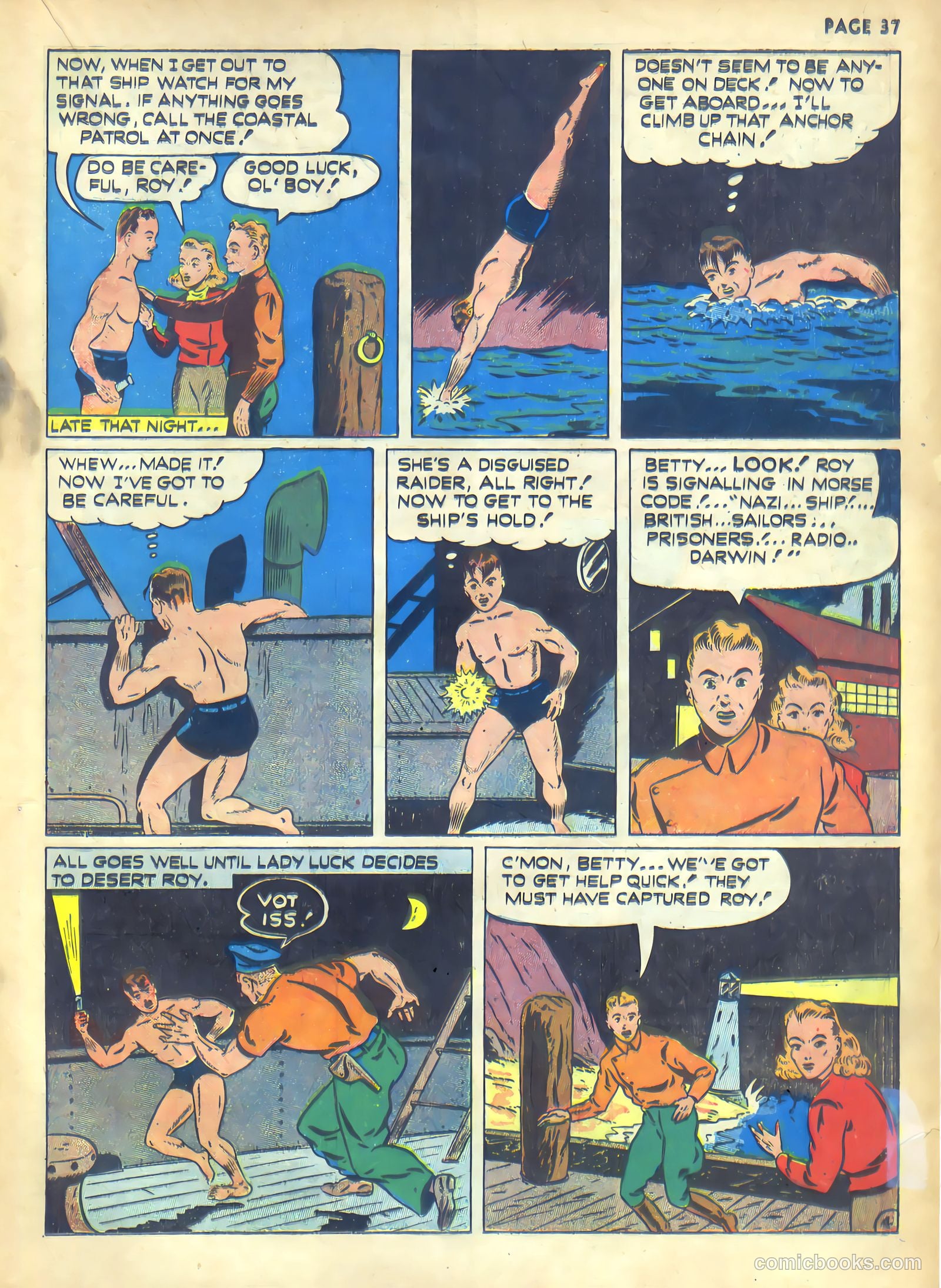 Rangers Comics #1 (1941) — page 39 of 68