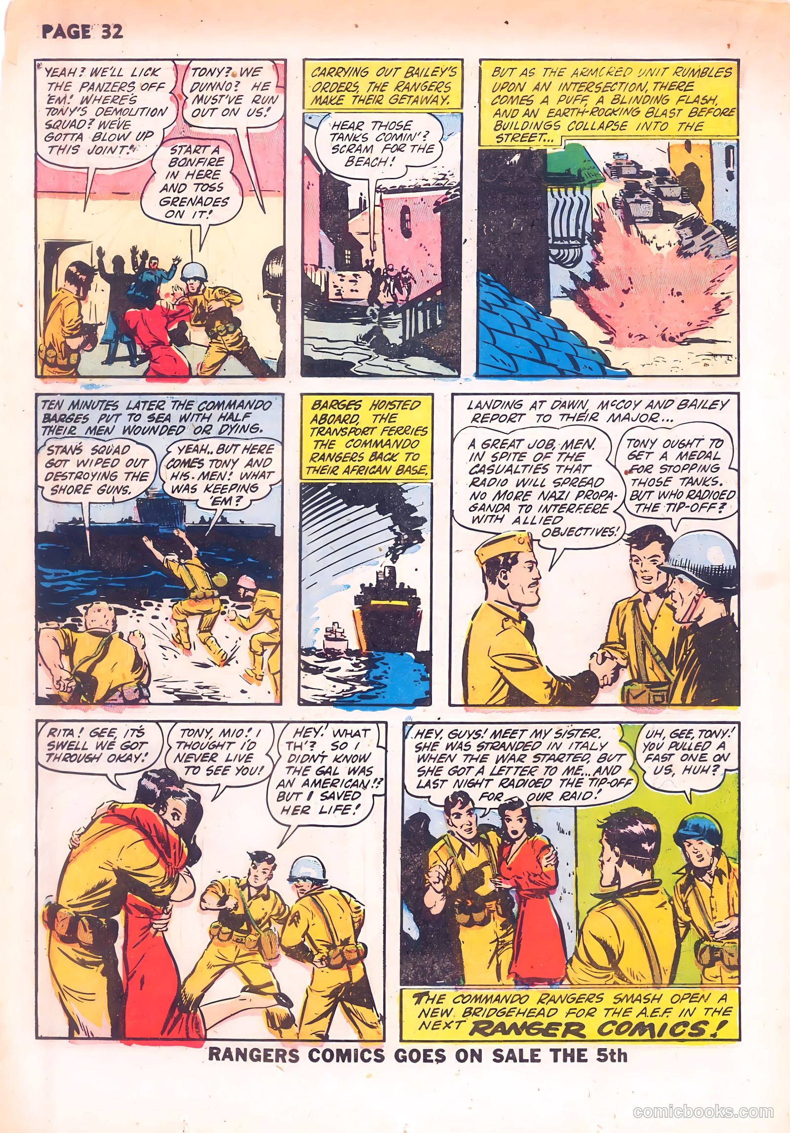 Rangers Comics #10 (1943) — page 34 of 68