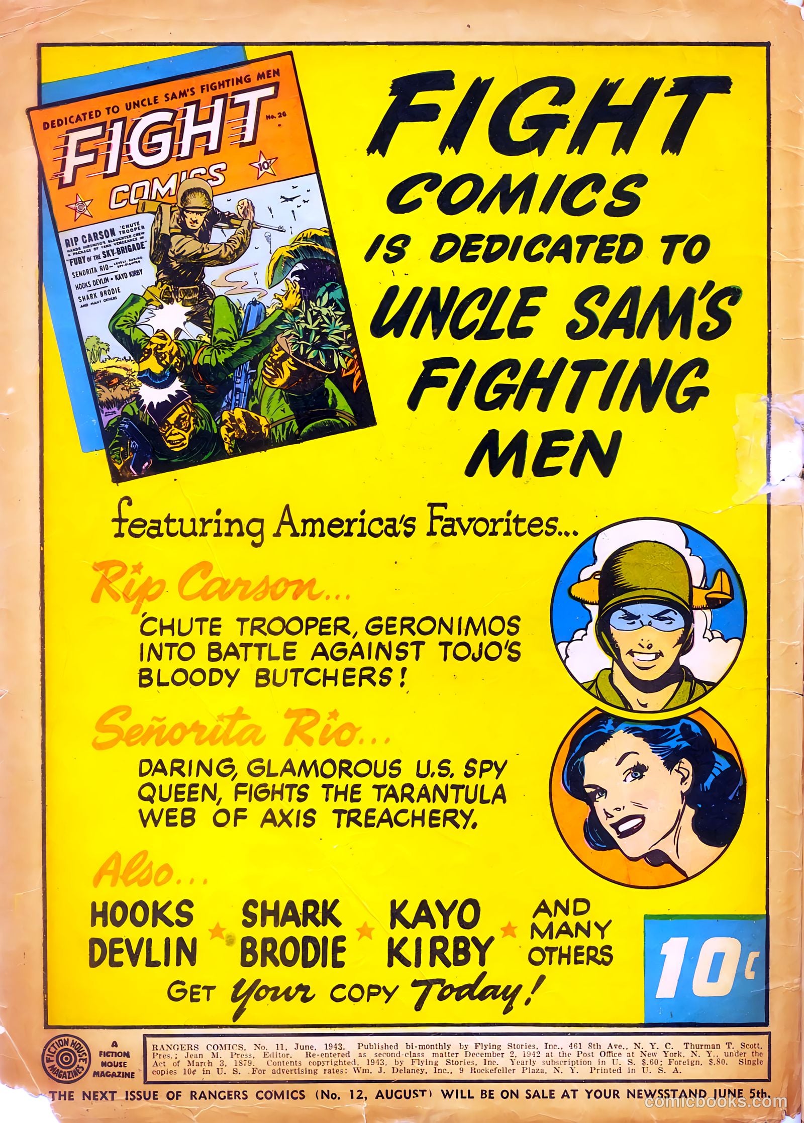 Rangers Comics #11 (1943) — page 2 of 68