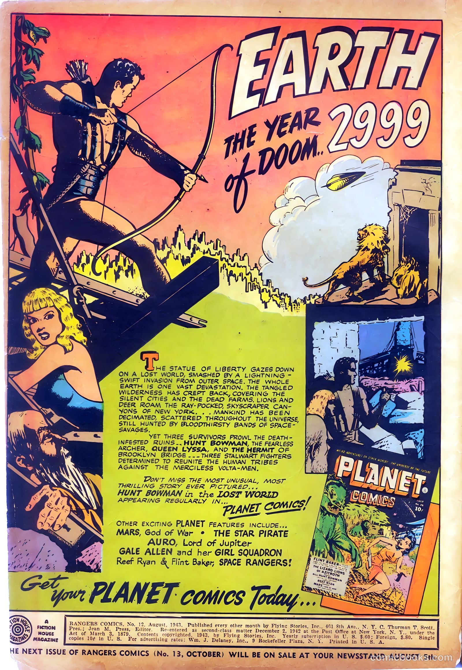 Rangers Comics #12 (1943) — page 2 of 60