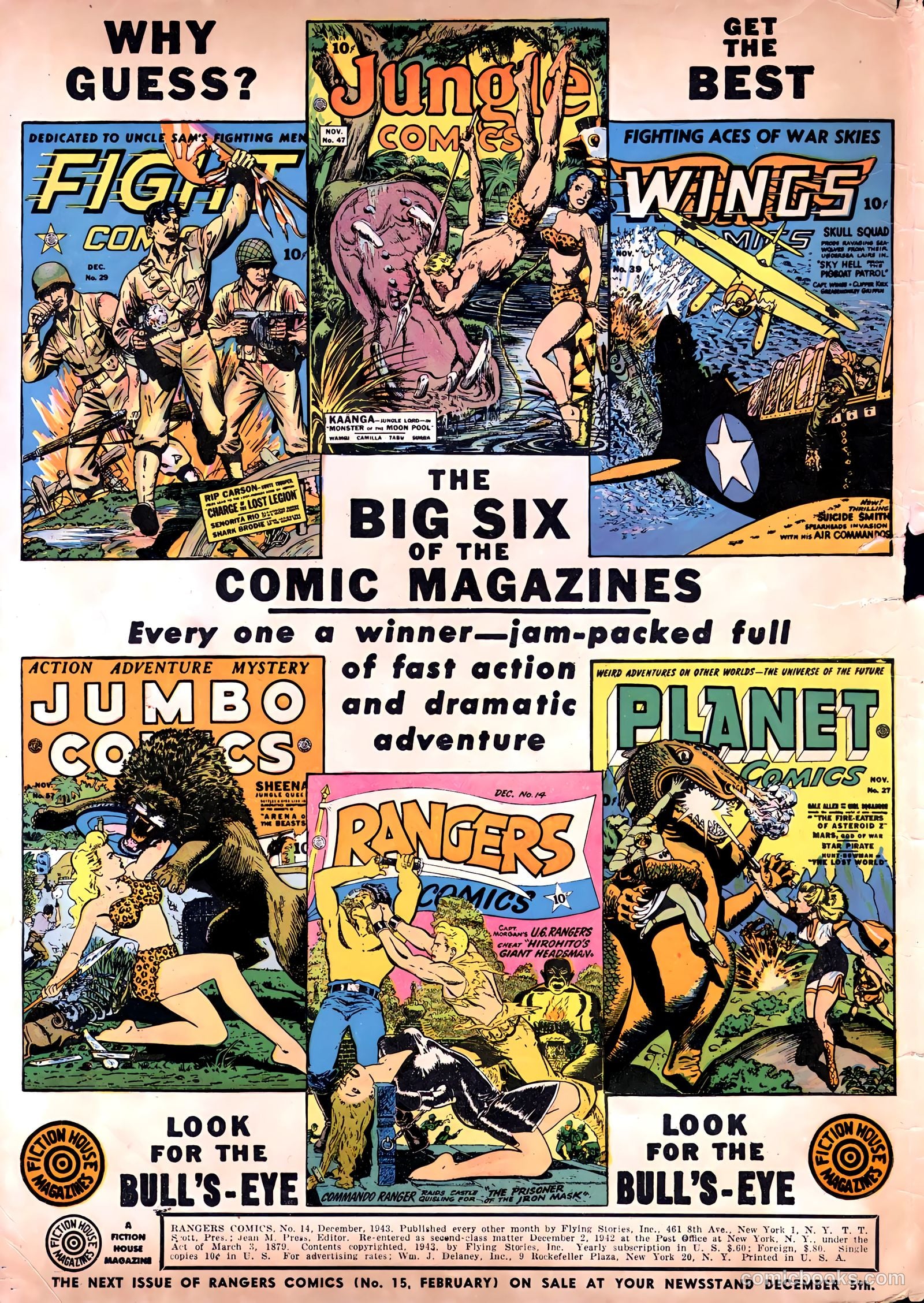 Rangers Comics #14 (1943) — page 2 of 60