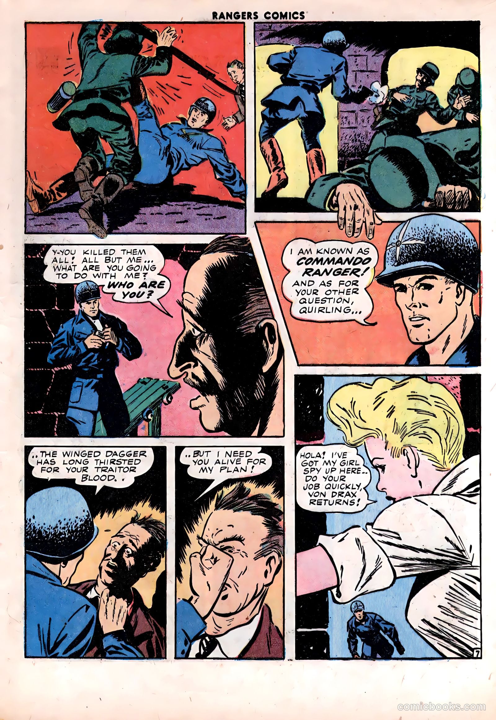 Rangers Comics #14 (1943) — page 9 of 60