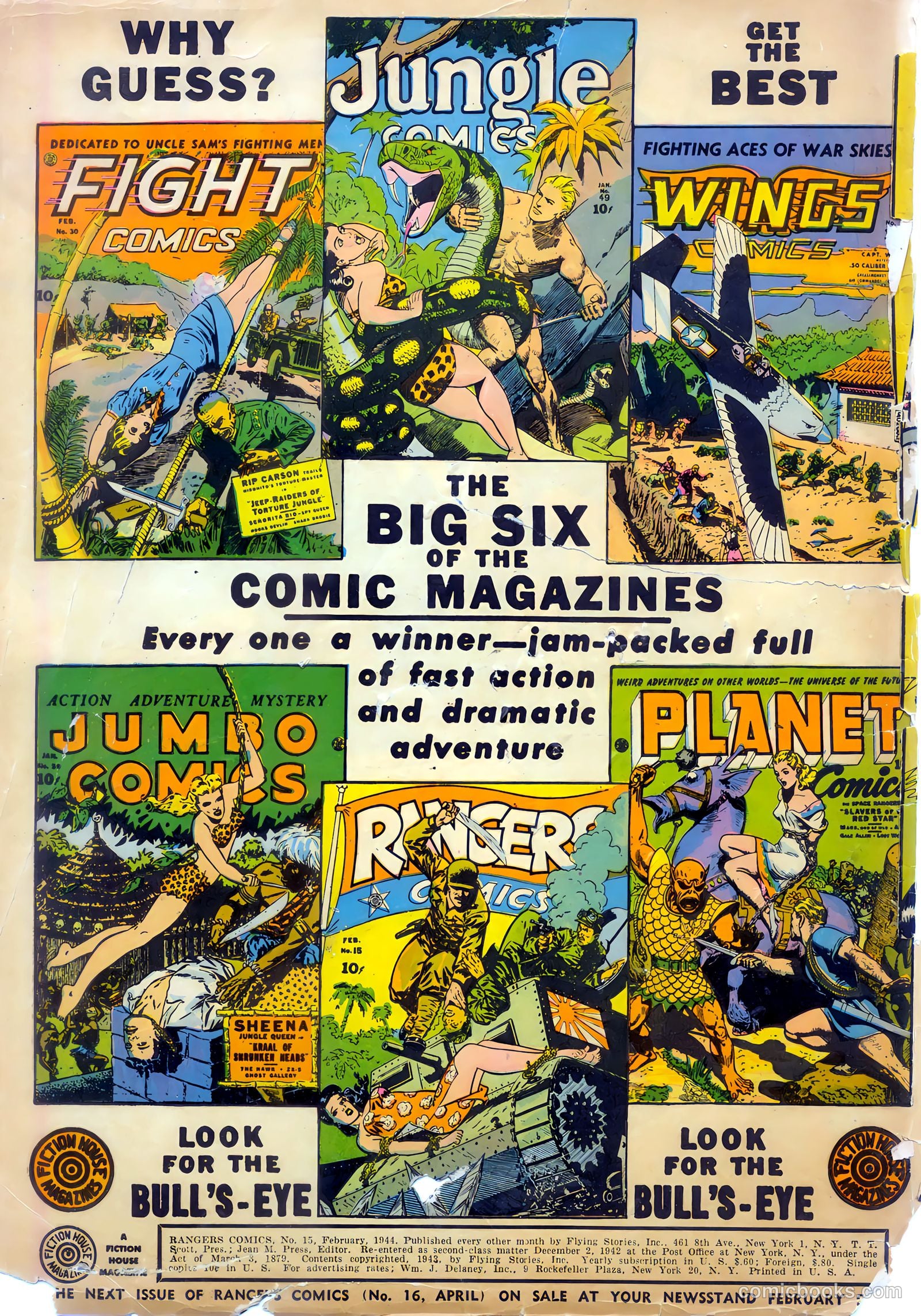 Rangers Comics #15 (1944) — page 2 of 62