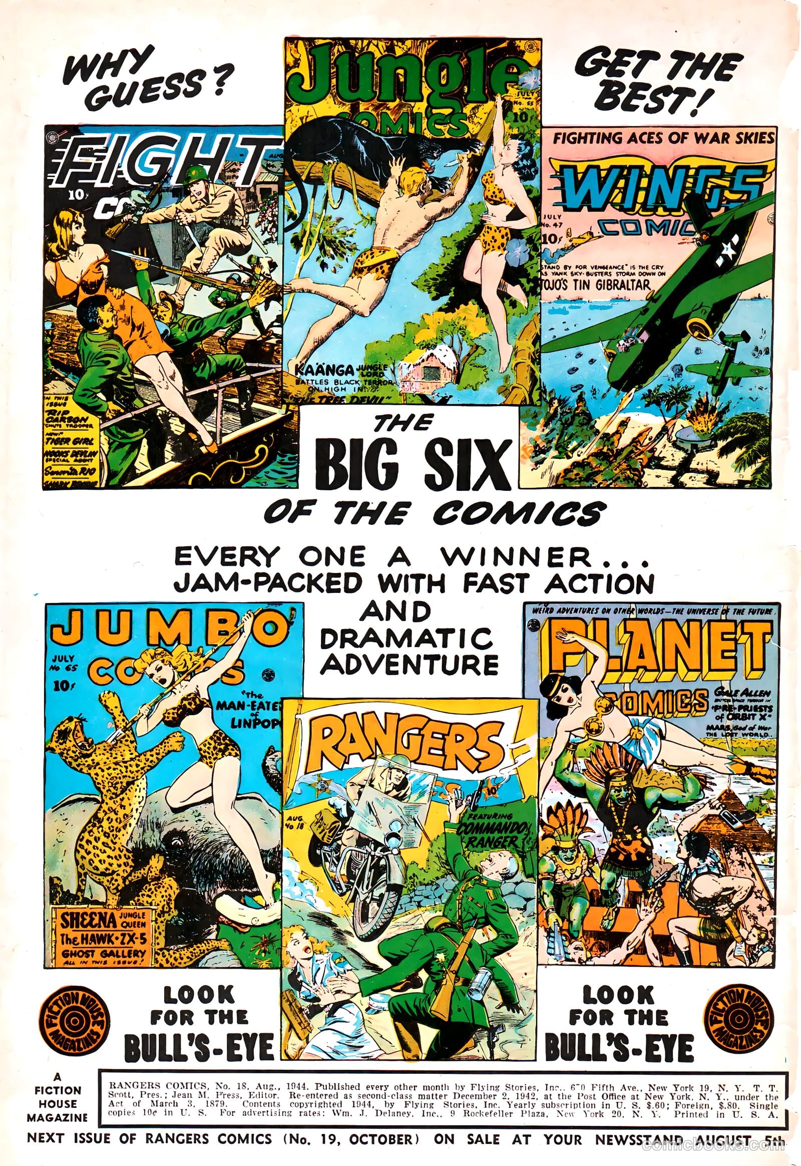 Rangers Comics #18 (1944) — page 2 of 52