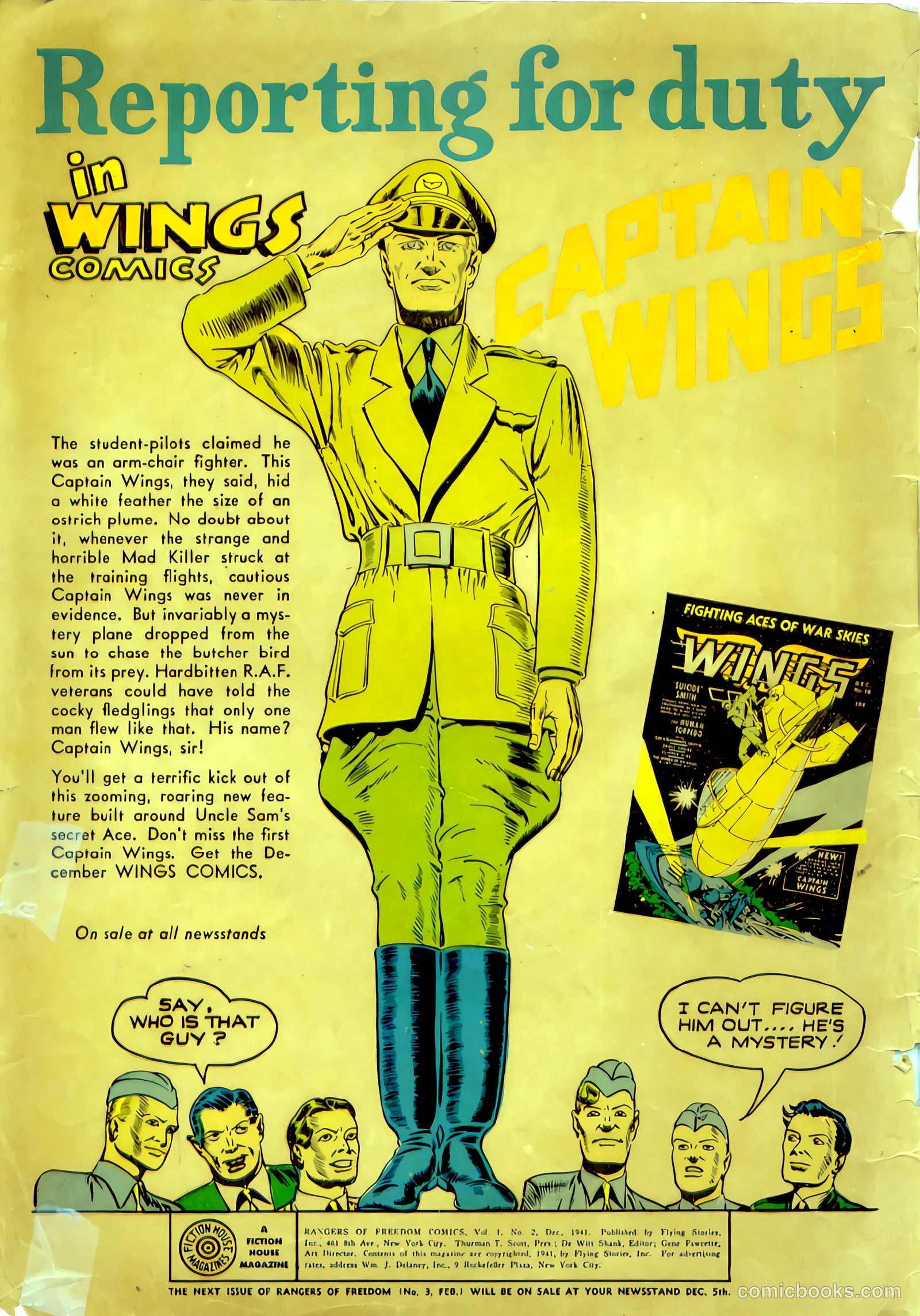 Rangers Comics #2 (1941) — page 2 of 68