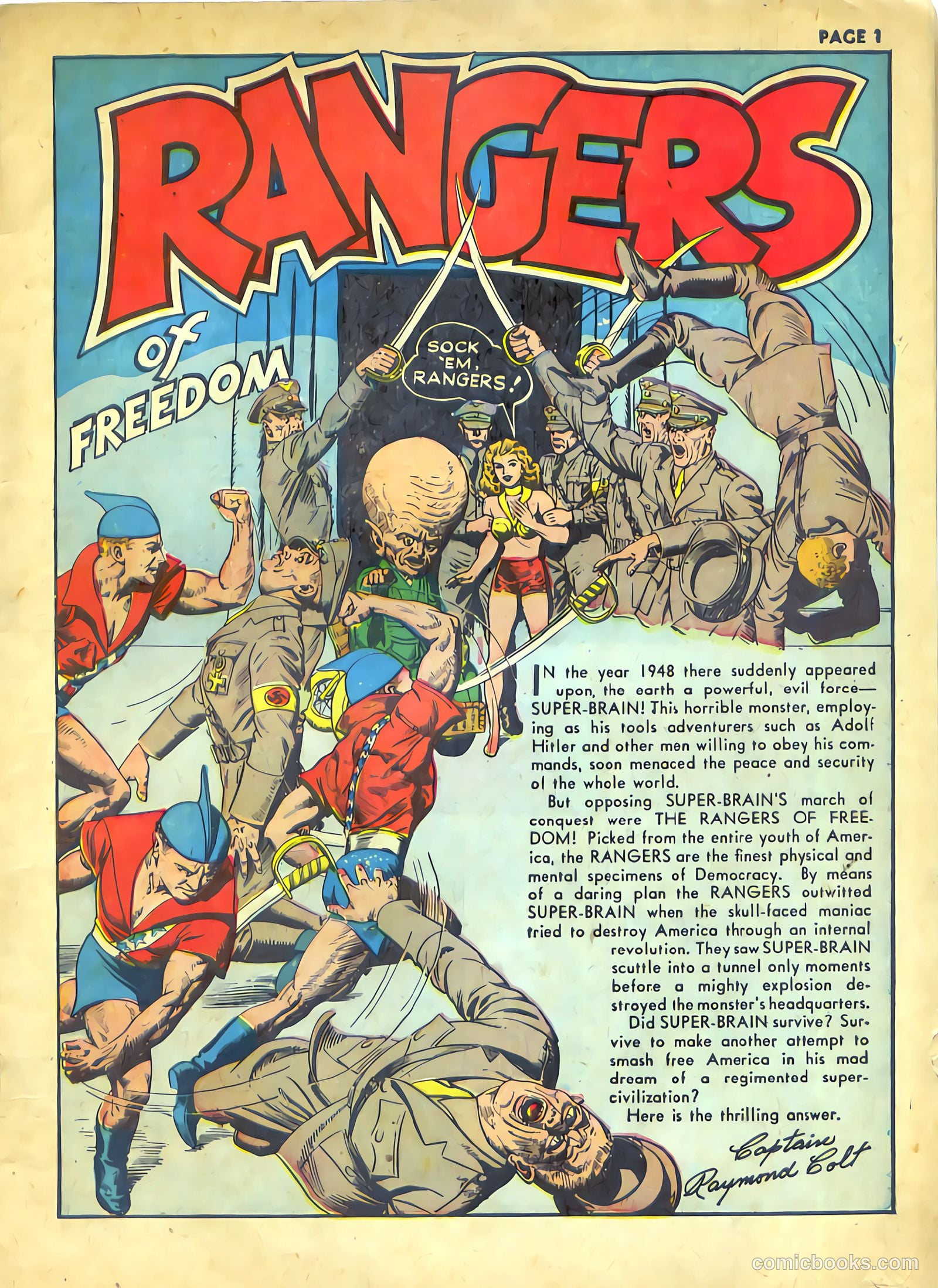 Rangers Comics #2 (1941) — page 3 of 68