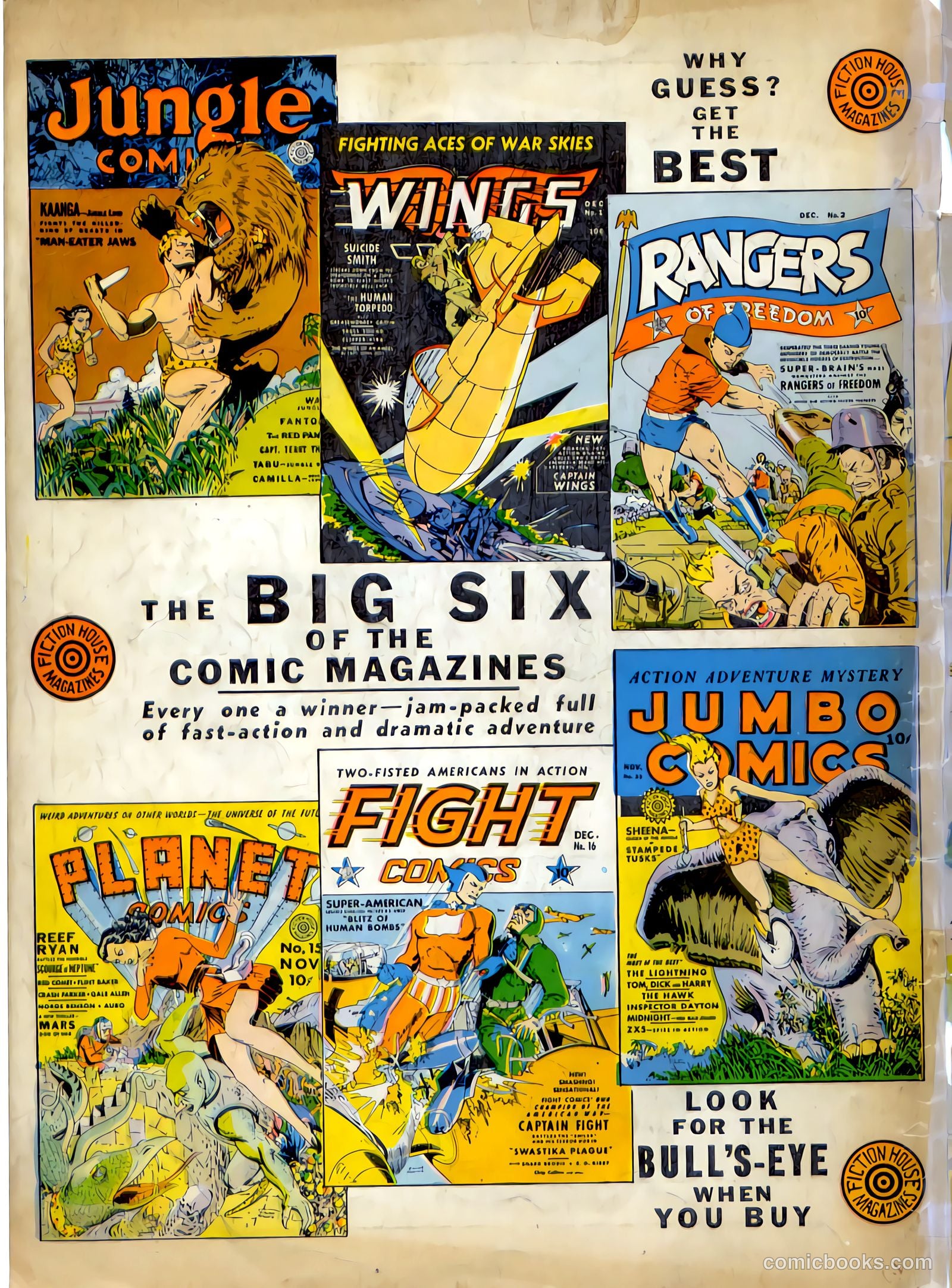 Rangers Comics #2 (1941) — page 68 of 68