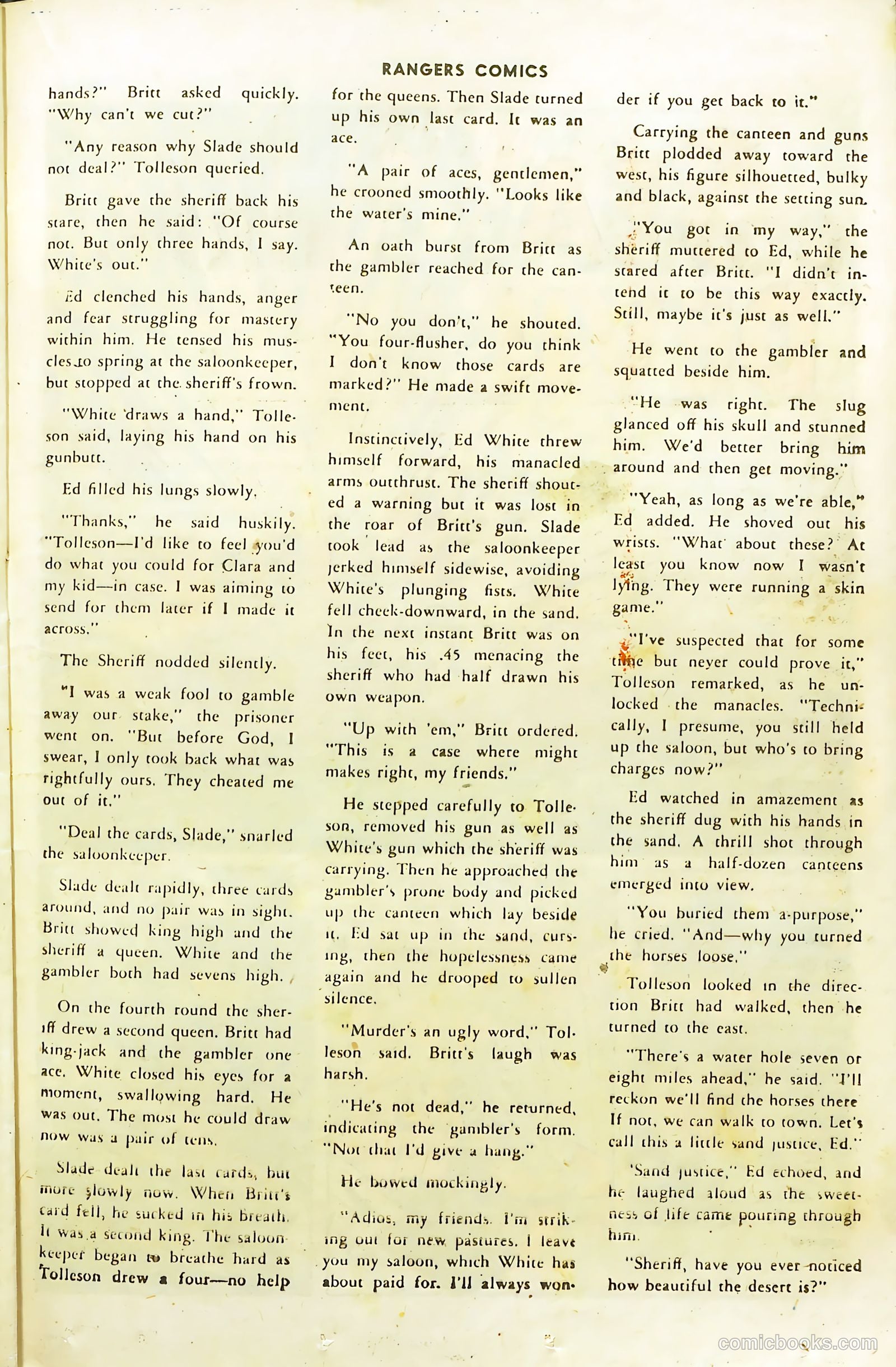 Rangers Comics #20 (1944) — page 35 of 53