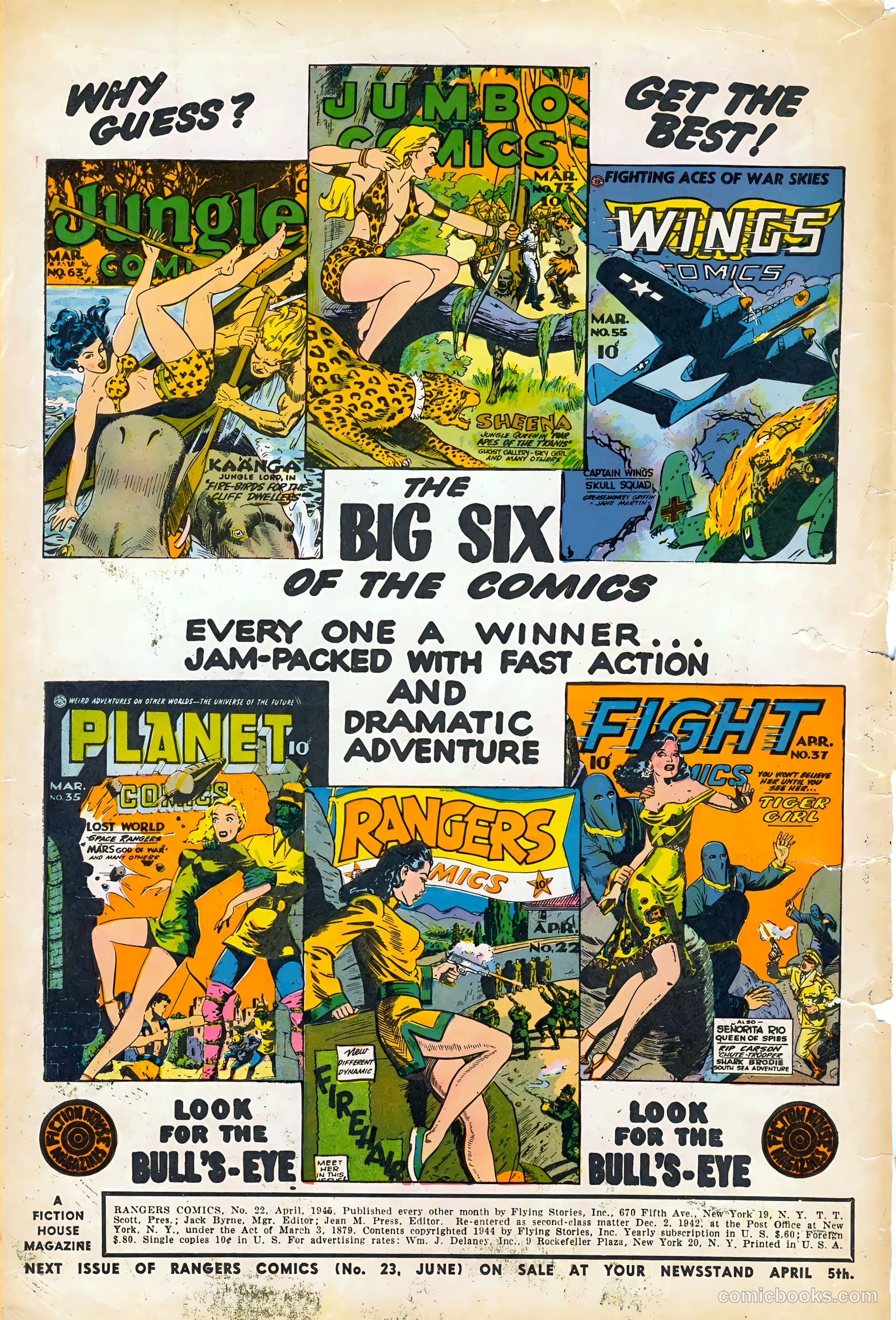 Rangers Comics #22 (1946) — page 2 of 52
