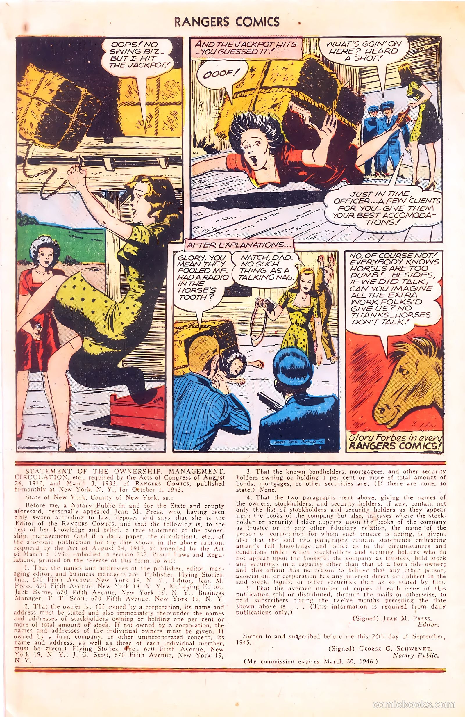 Rangers Comics #28 (1946) — page 38 of 52