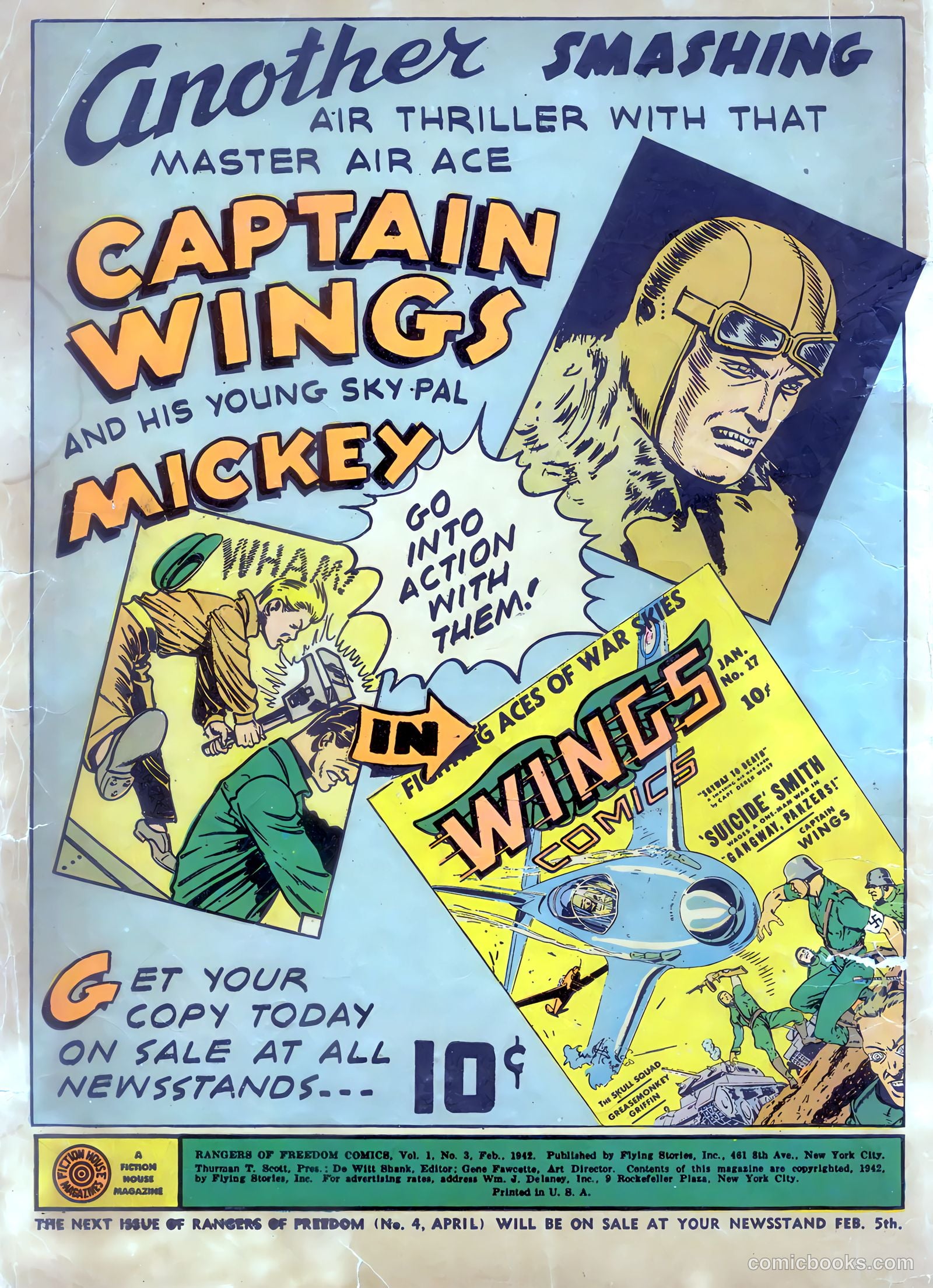 Rangers Comics #3 (1942) — page 2 of 69