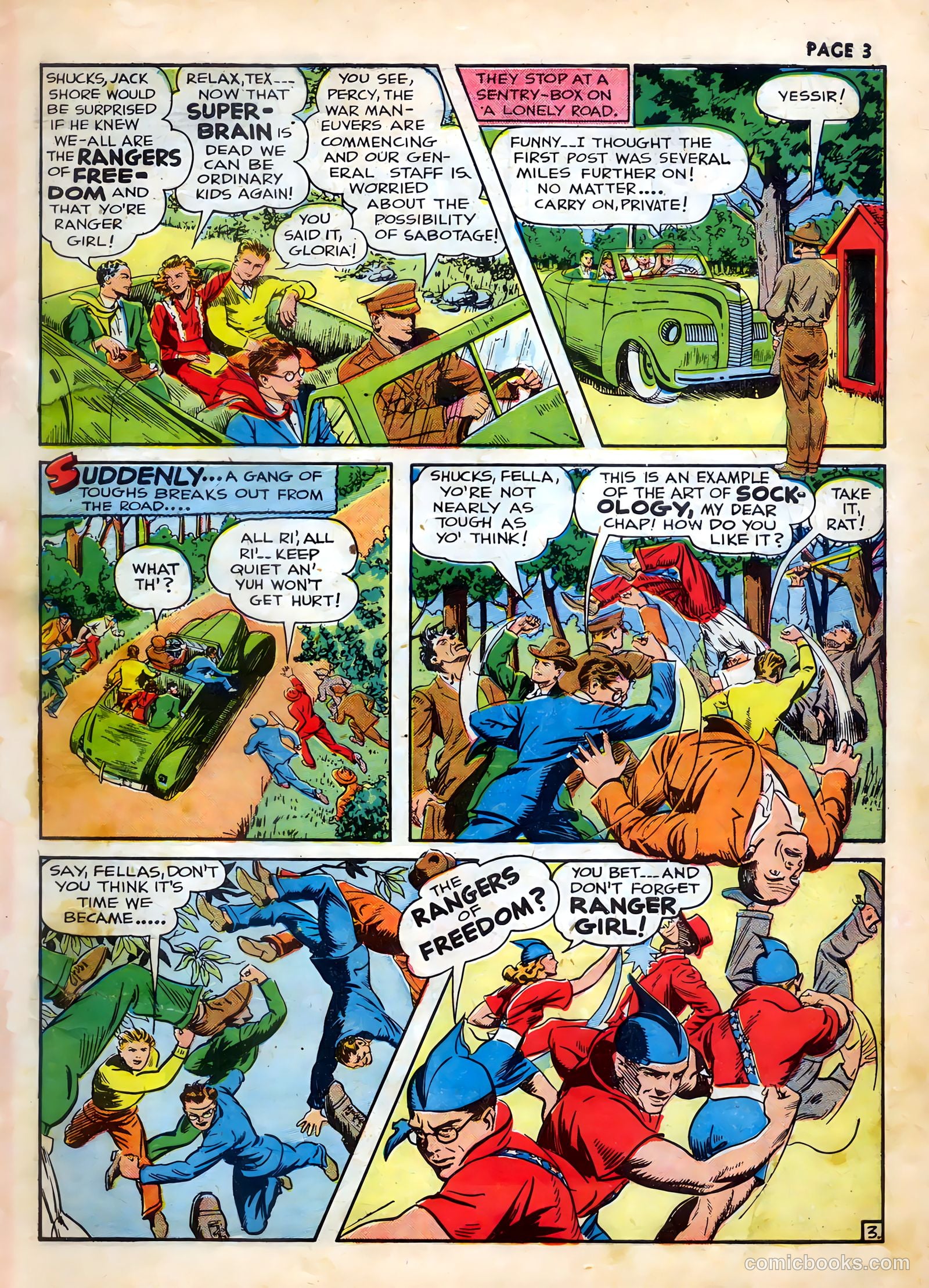Rangers Comics #3 (1942) — page 5 of 69