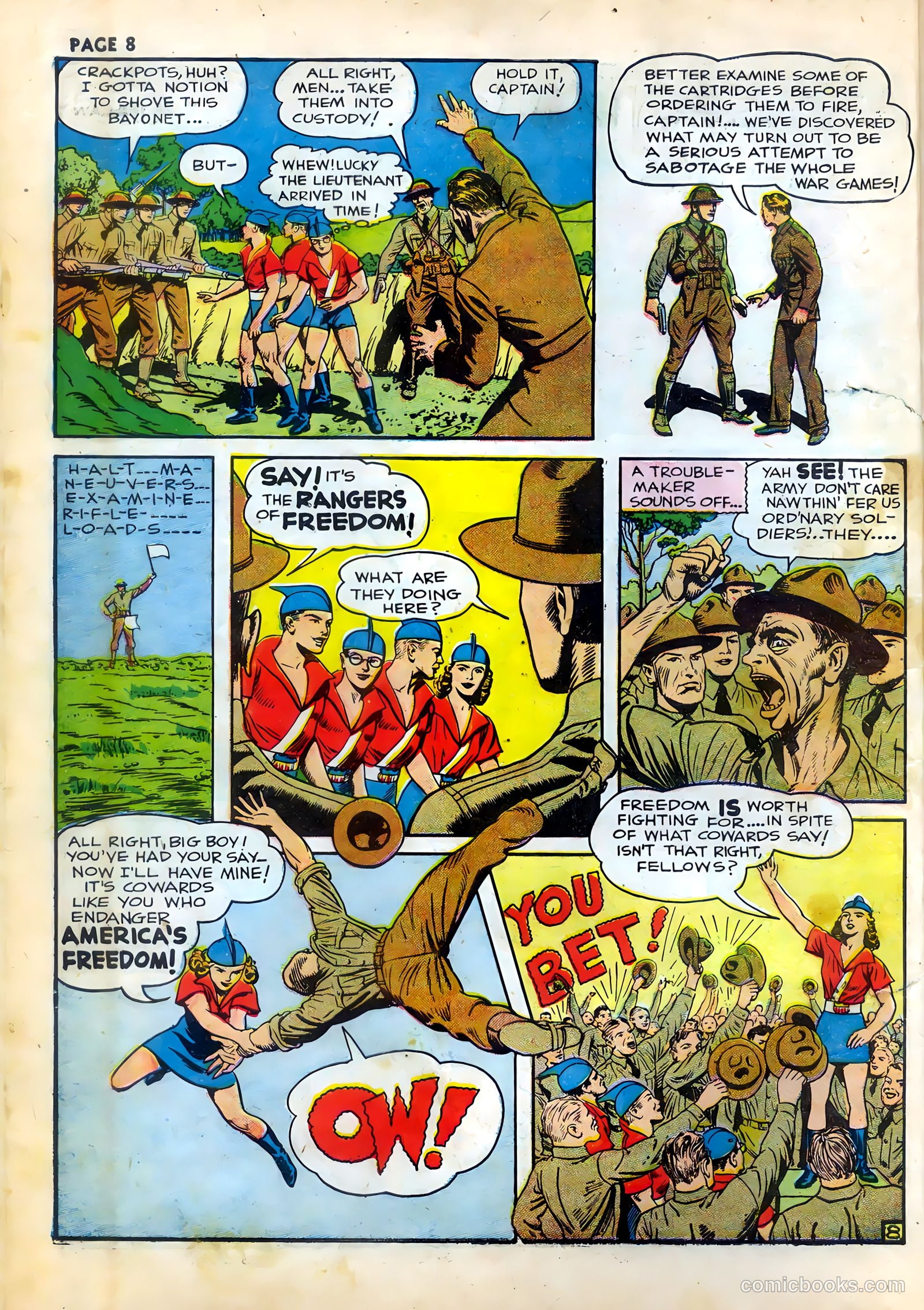 Rangers Comics #3 (1942) — page 10 of 69