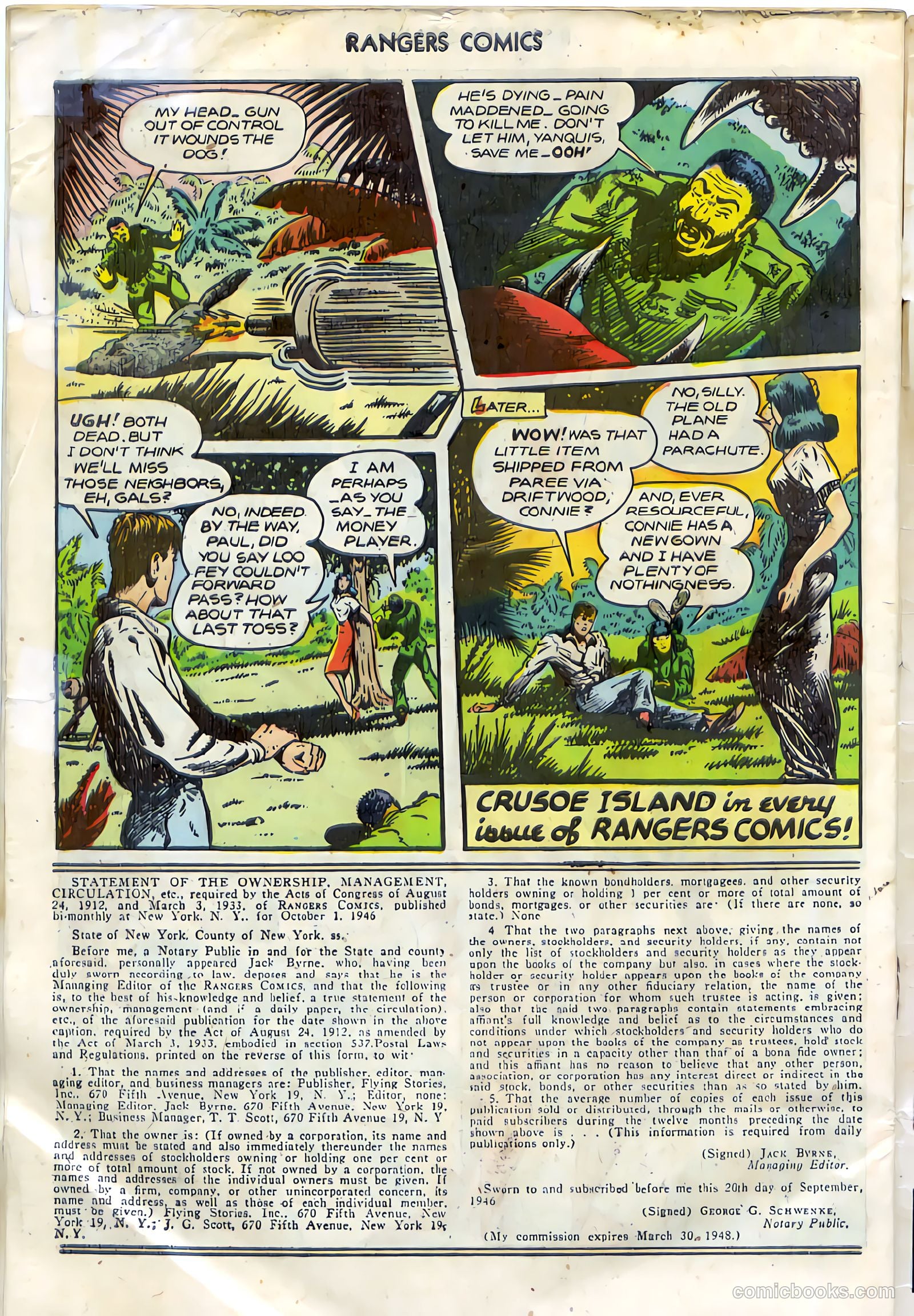 Rangers Comics #34 (1947) — page 50 of 52
