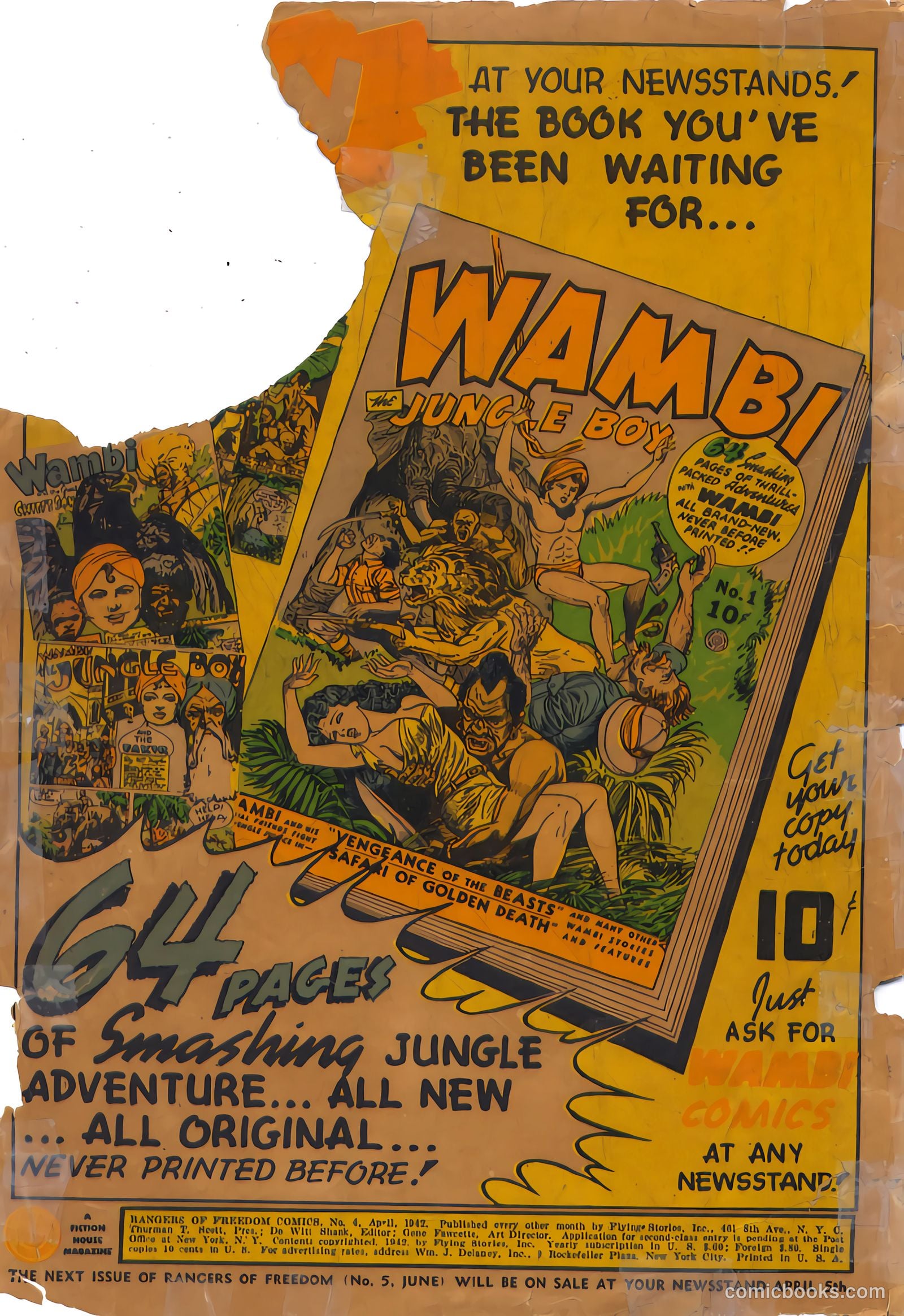 Rangers Comics #4 (1942) — page 2 of 67