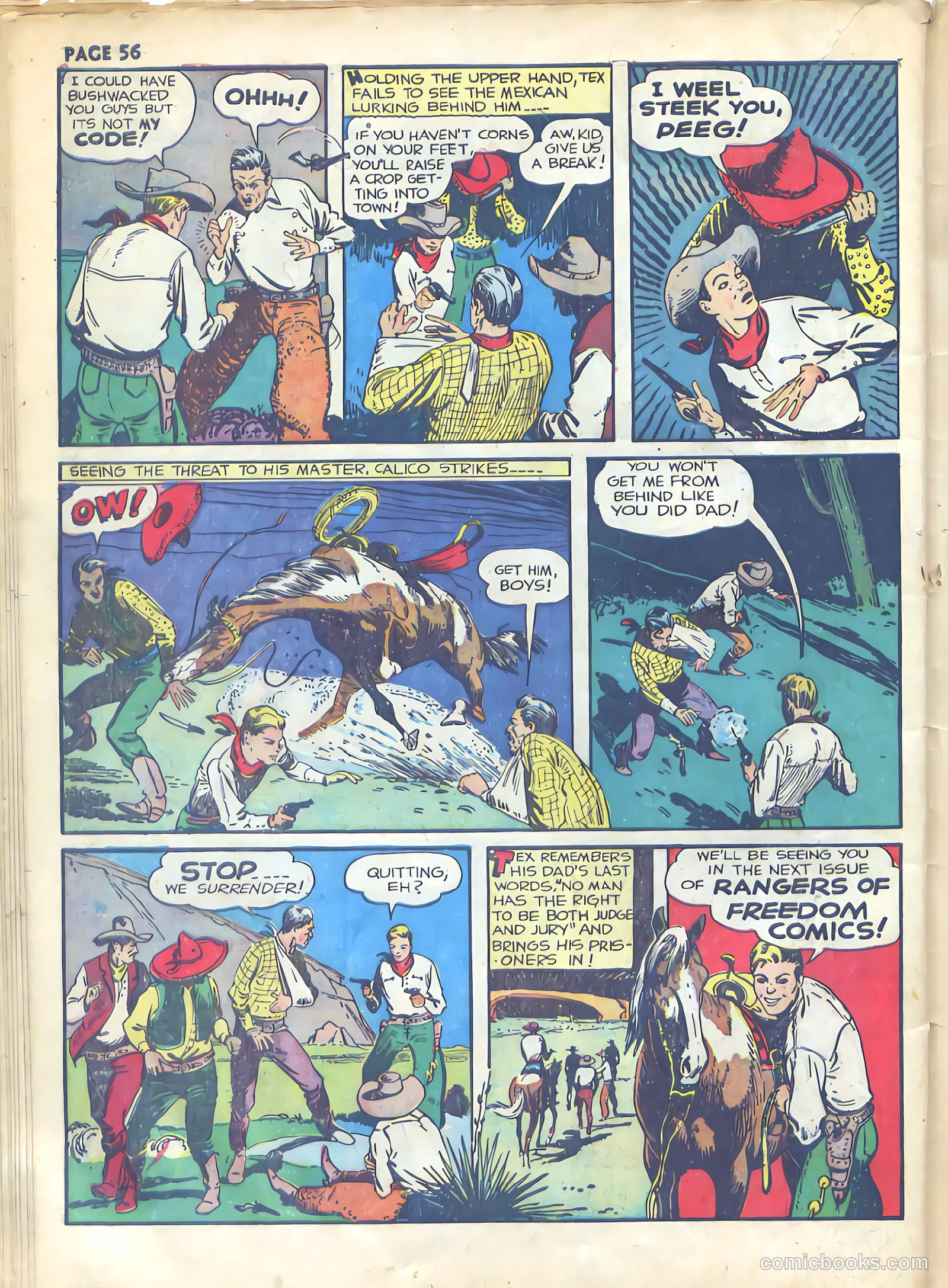 Rangers Comics #4 (1942) — page 58 of 67