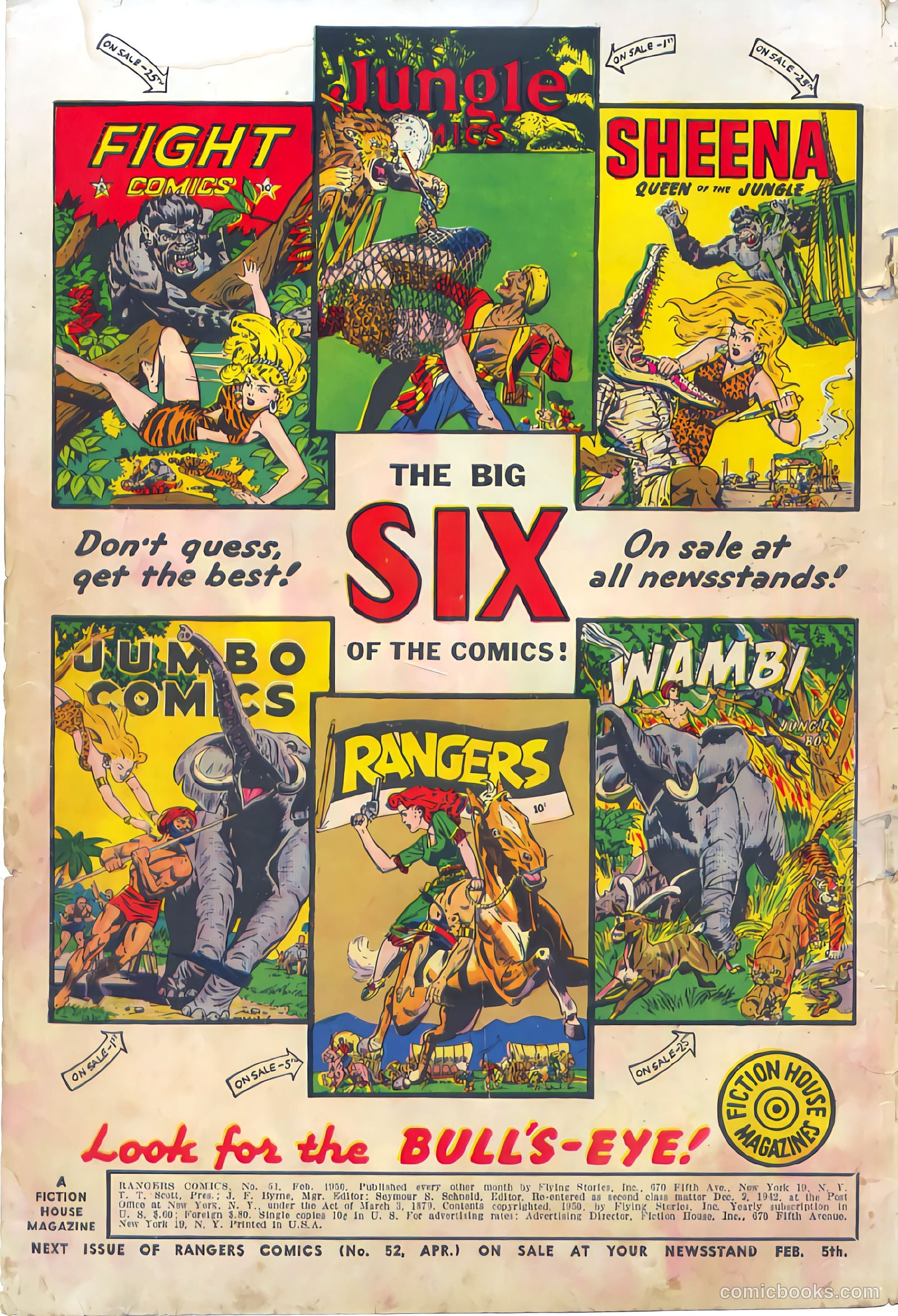 Rangers Comics #51 (1950) — page 2 of 52