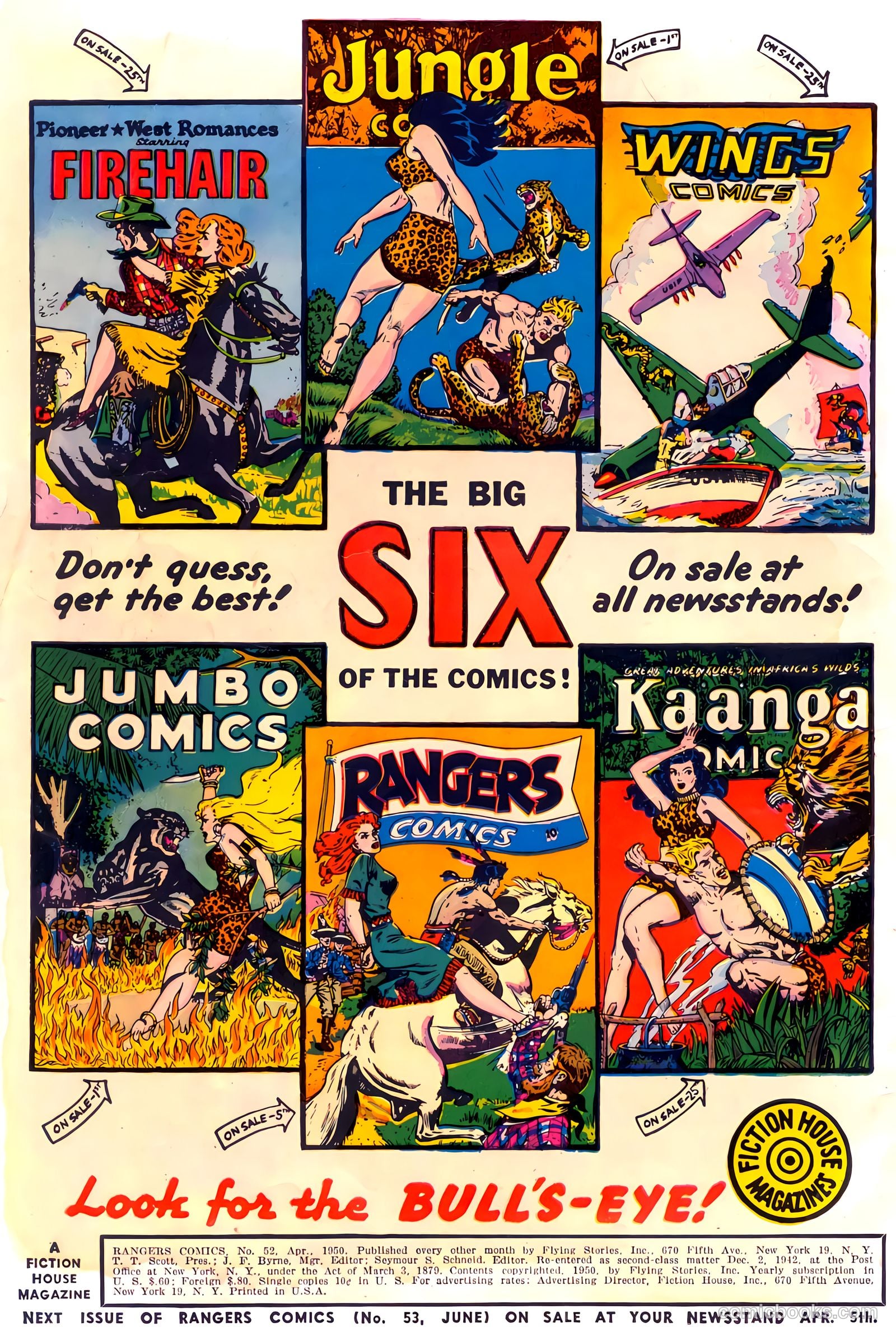 Rangers Comics #52 (1950) — page 2 of 52