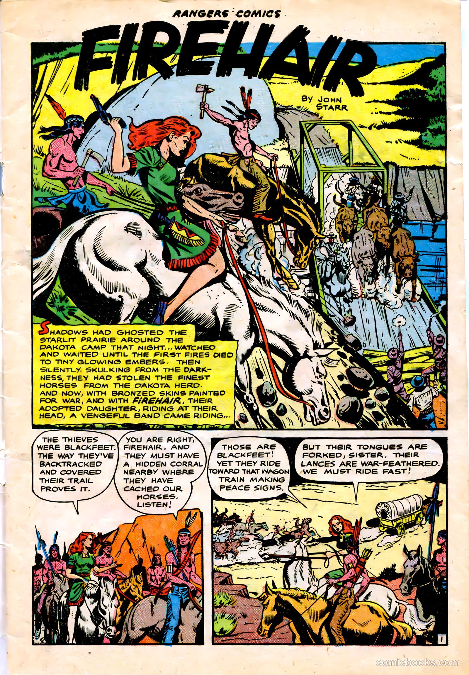Rangers Comics #54 (1950) — page 3 of 36