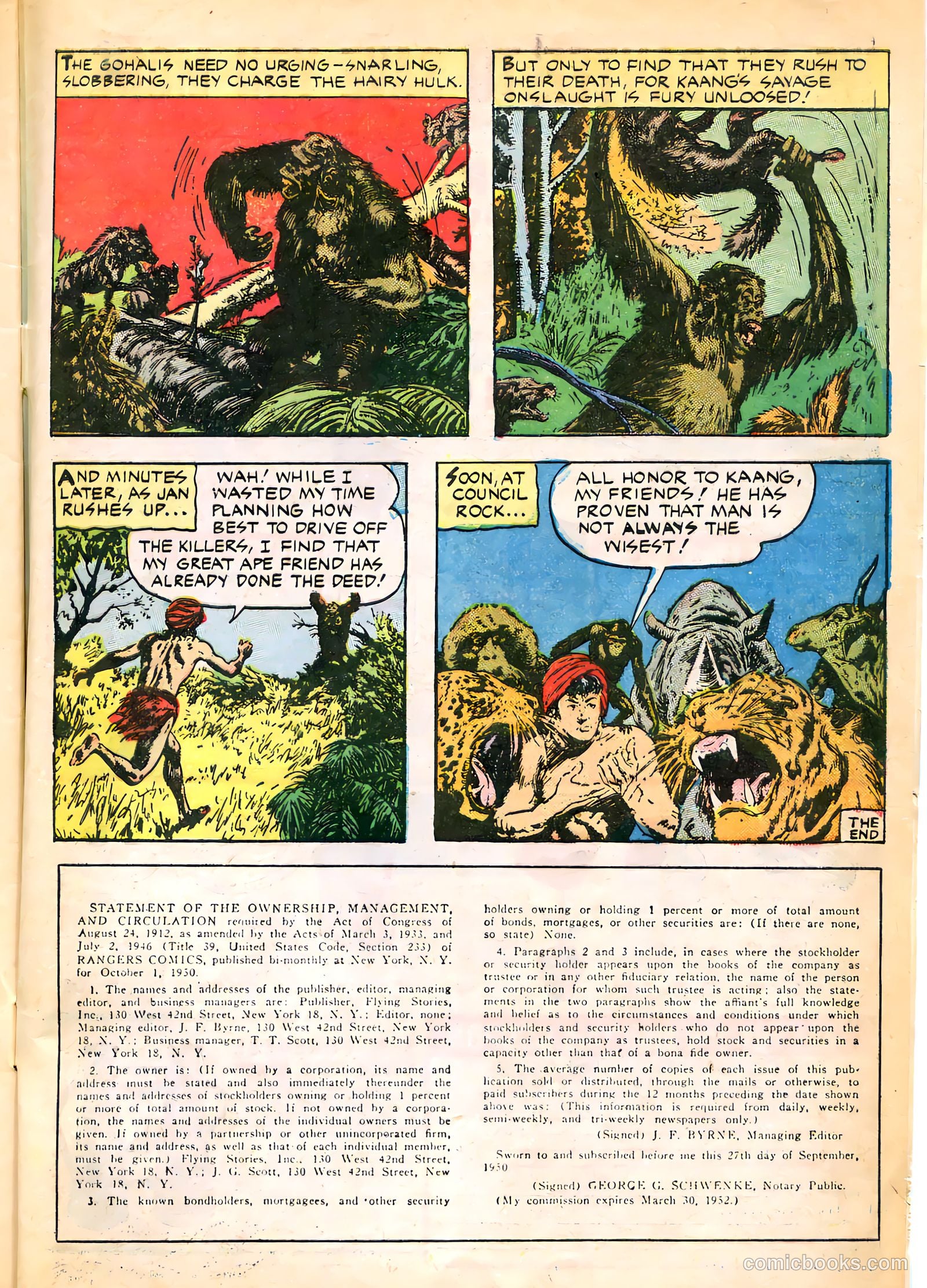 Rangers Comics #58 (1951) — page 33 of 36