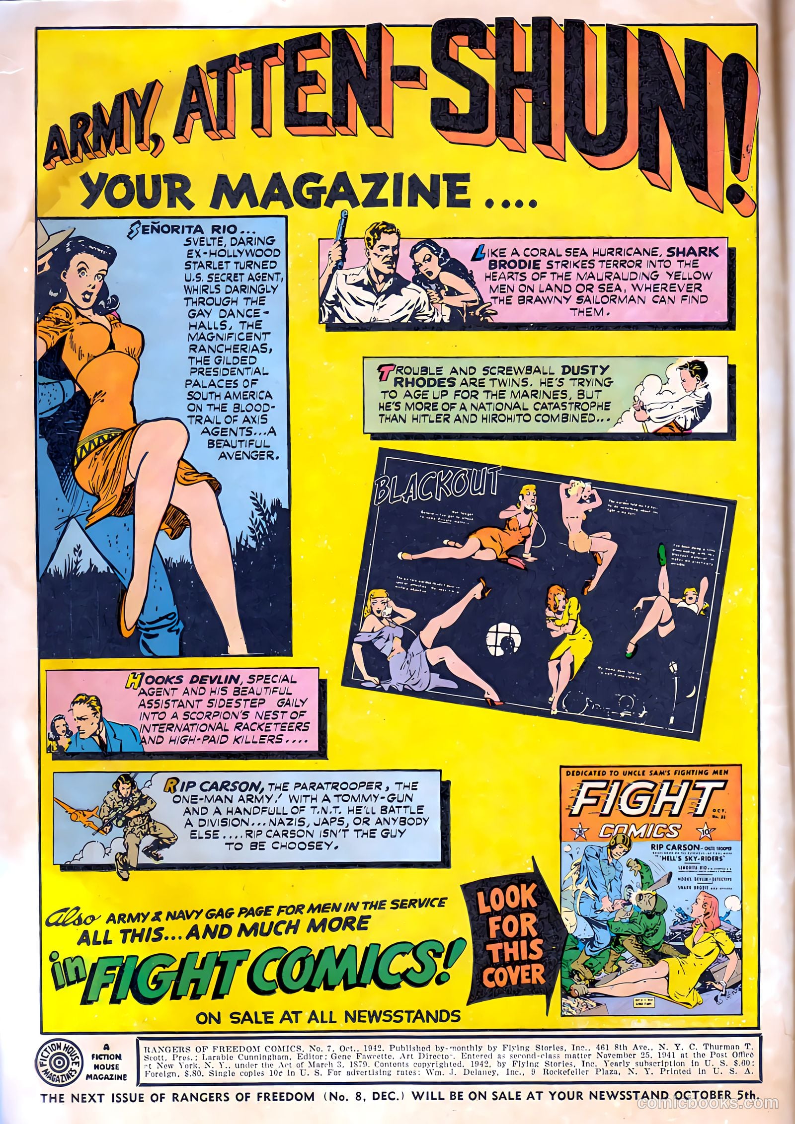Rangers Comics #7 (1942) — page 2 of 68