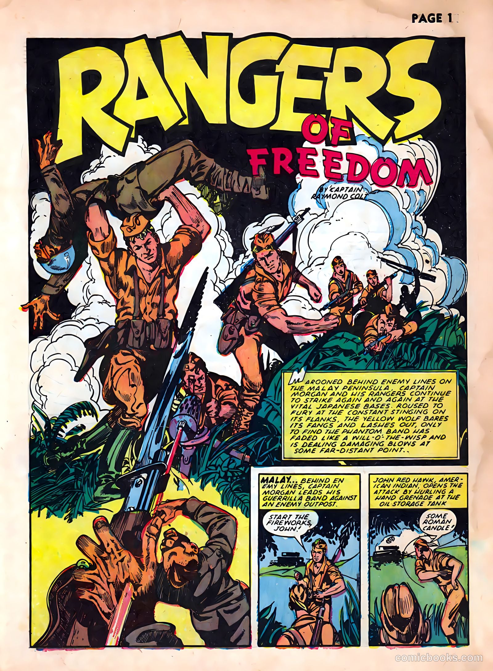Rangers Comics #7 (1942) — page 3 of 68