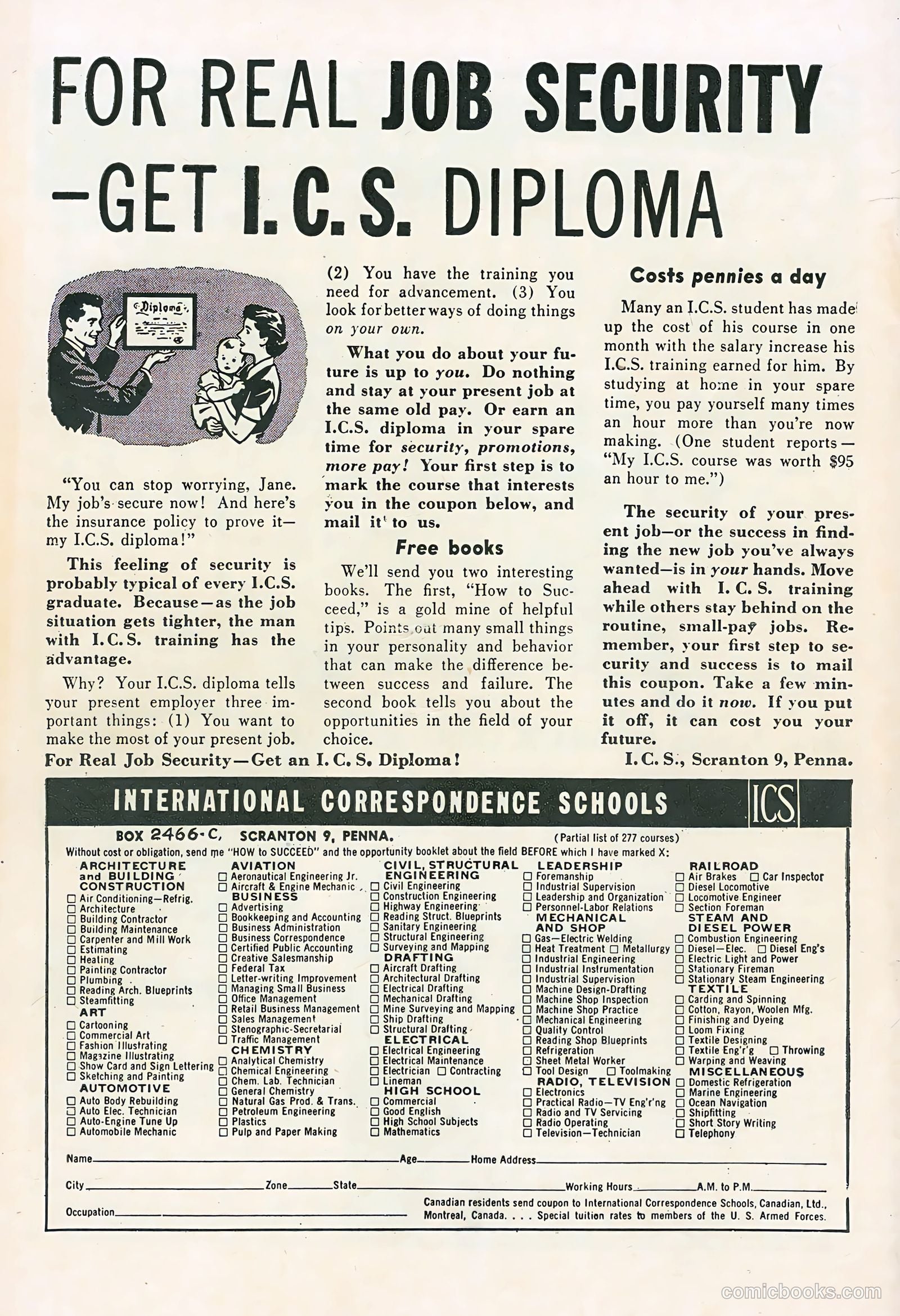 Real Adventure Comics #1 (1955) — page 36 of 36