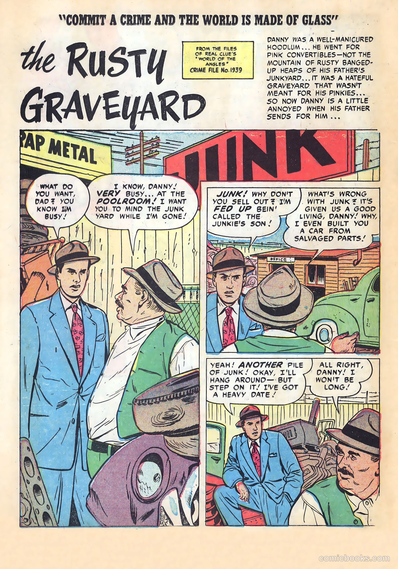 Real Clue Crime Stories #1 (1951) — page 18 of 36