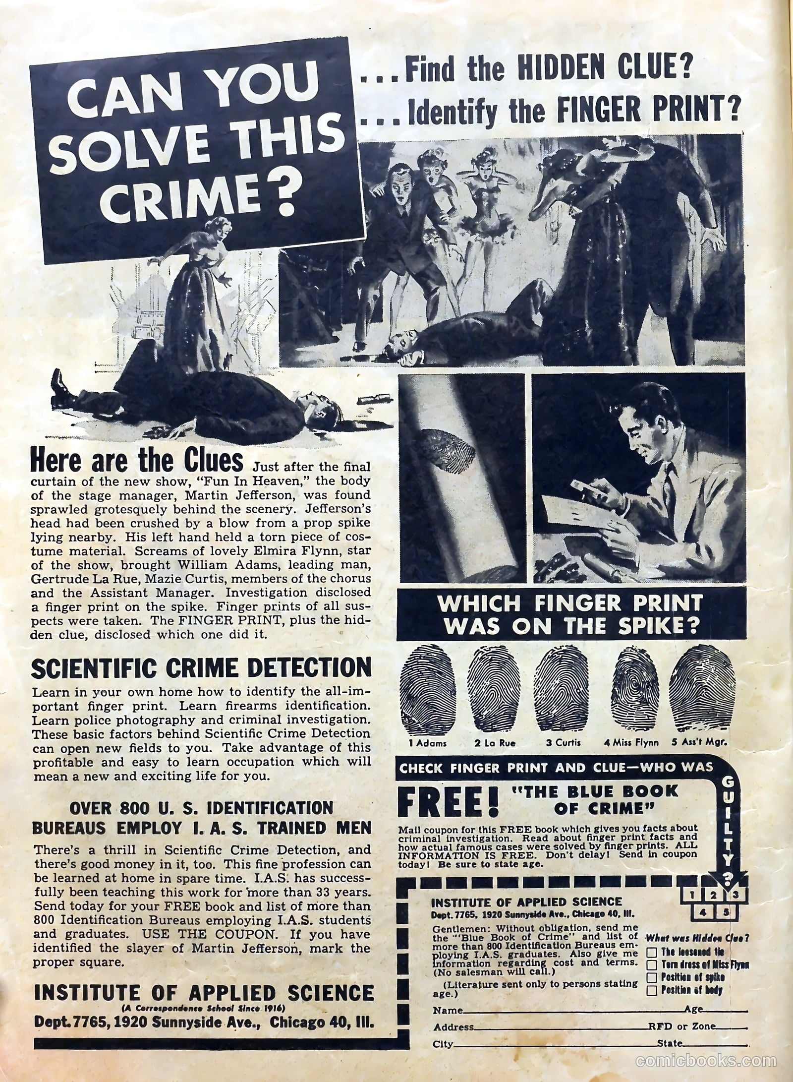 Real Clue Crime Stories #3 (1950) — page 2 of 52