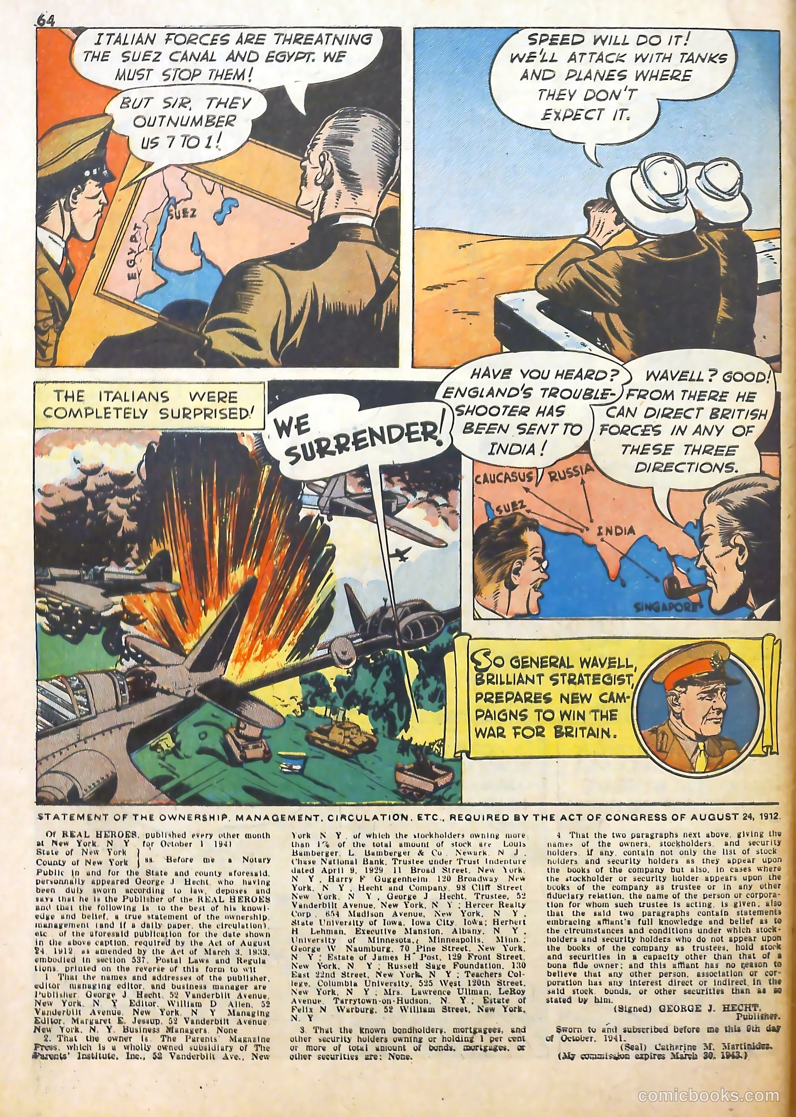 Real Heroes #3 (1942) — page 68 of 70