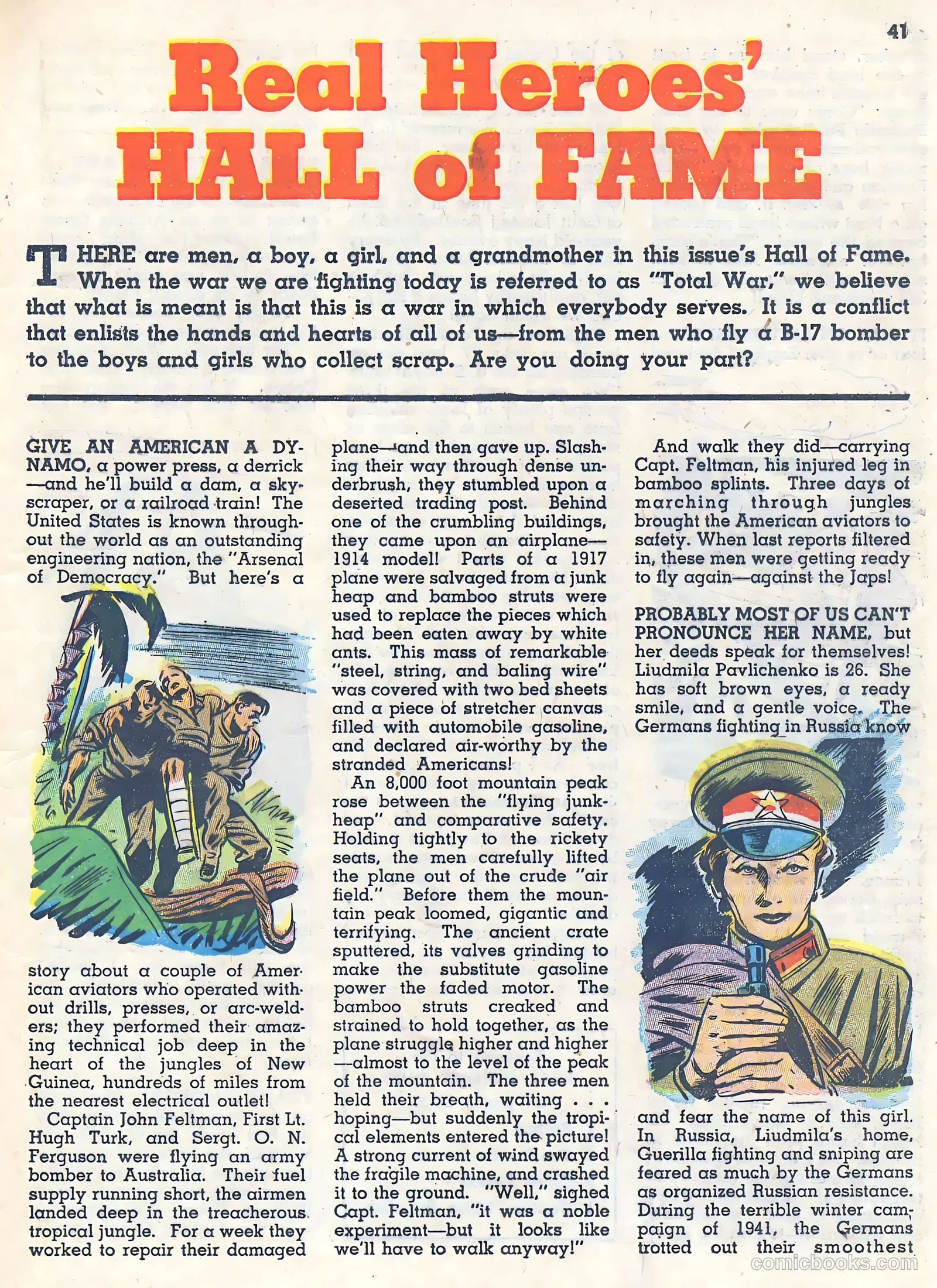 Real Heroes #8 (1943) — page 42 of 69
