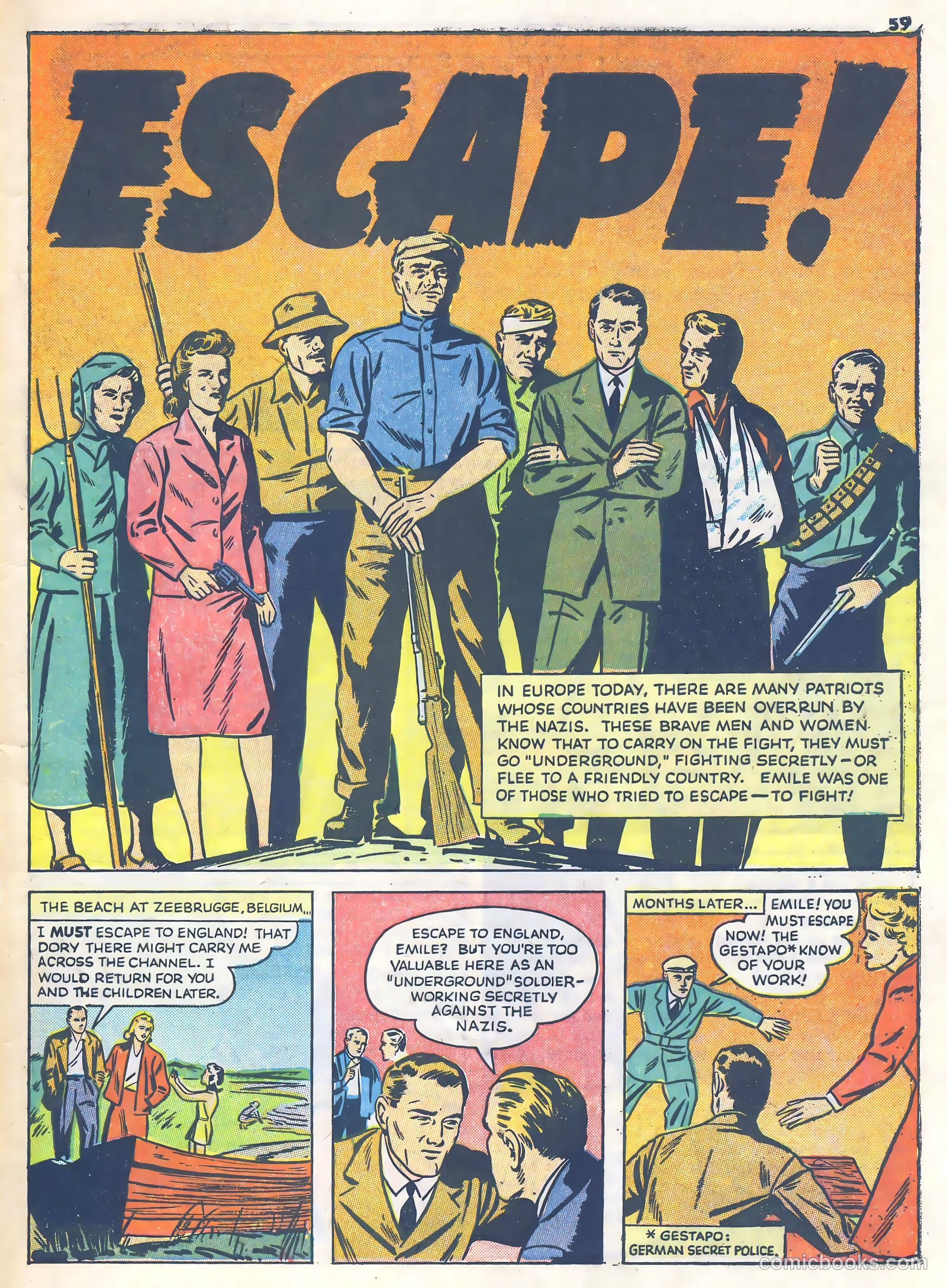 Real Heroes #8 (1943) — page 60 of 69