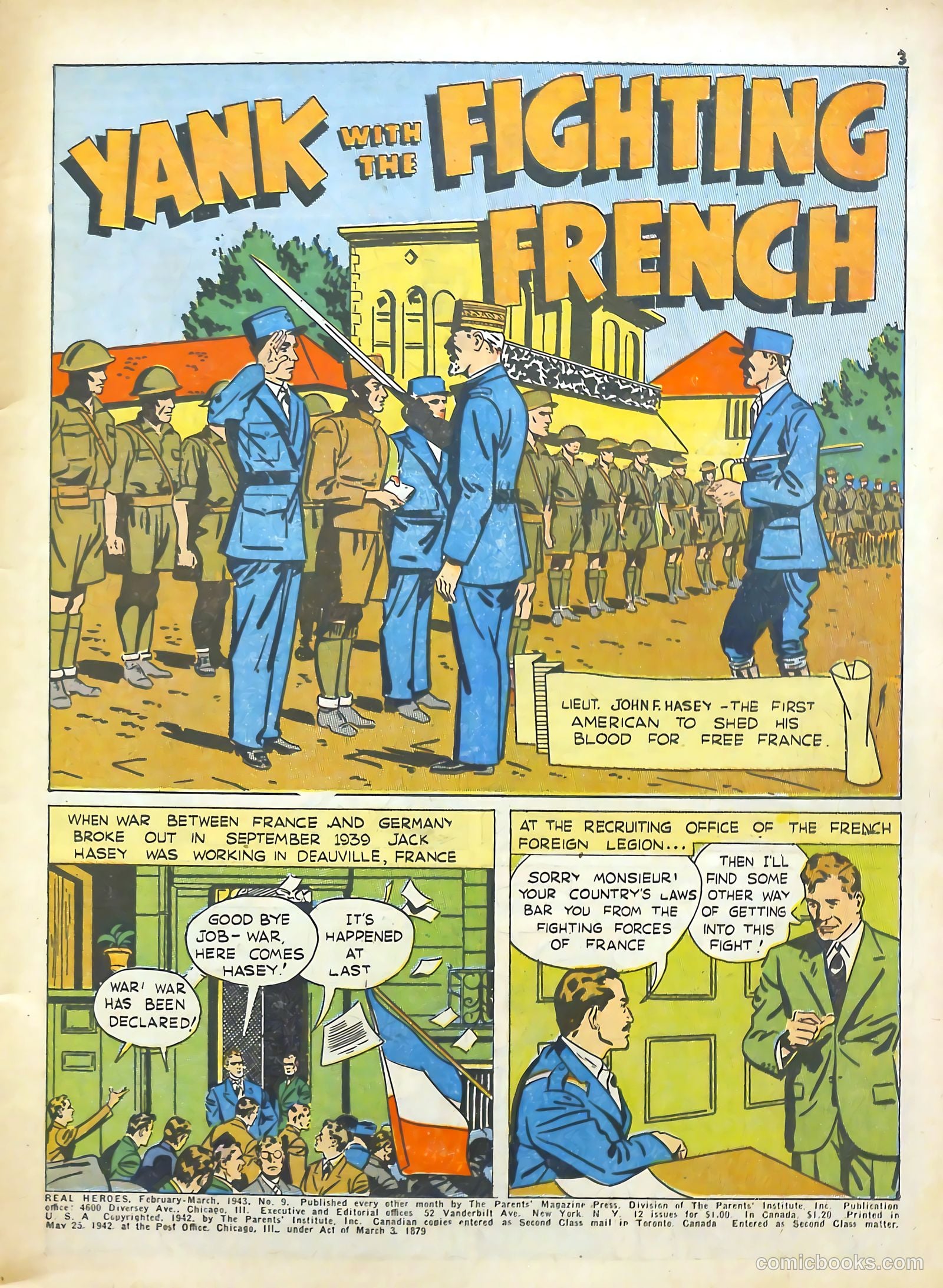 Real Heroes #9 (1943) — page 3 of 67