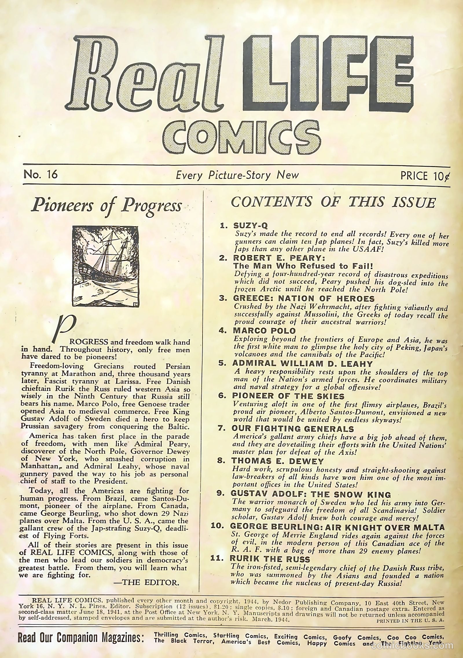 Real Life Comics #16 (1944) — page 2 of 60