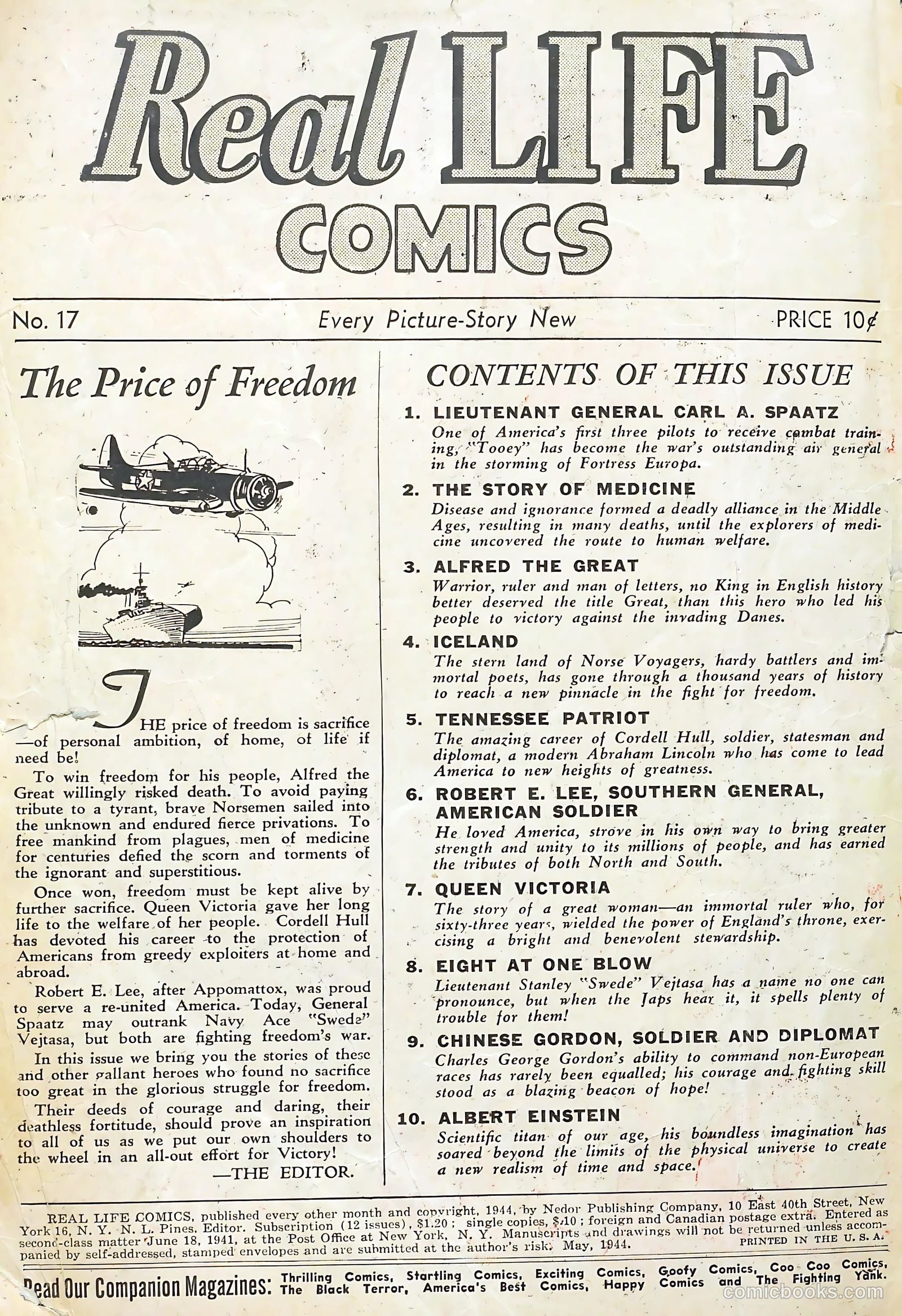 Real Life Comics #17 (1944) — page 2 of 60