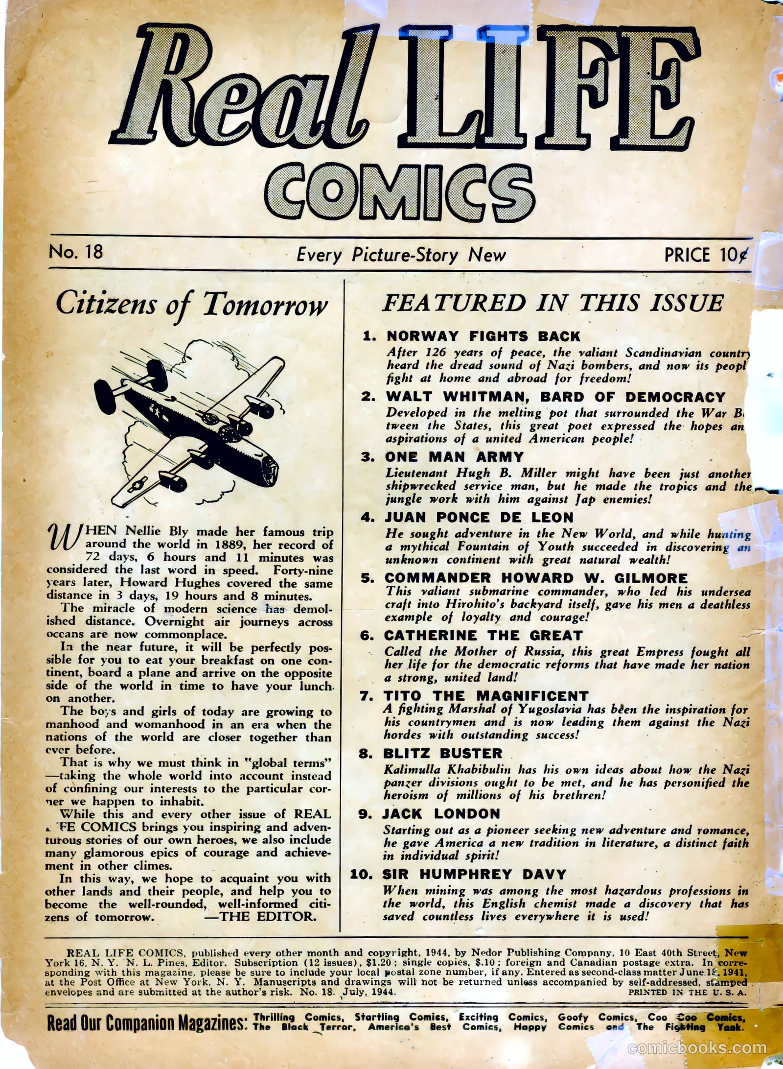 Real Life Comics #18 (1944) — page 2 of 52