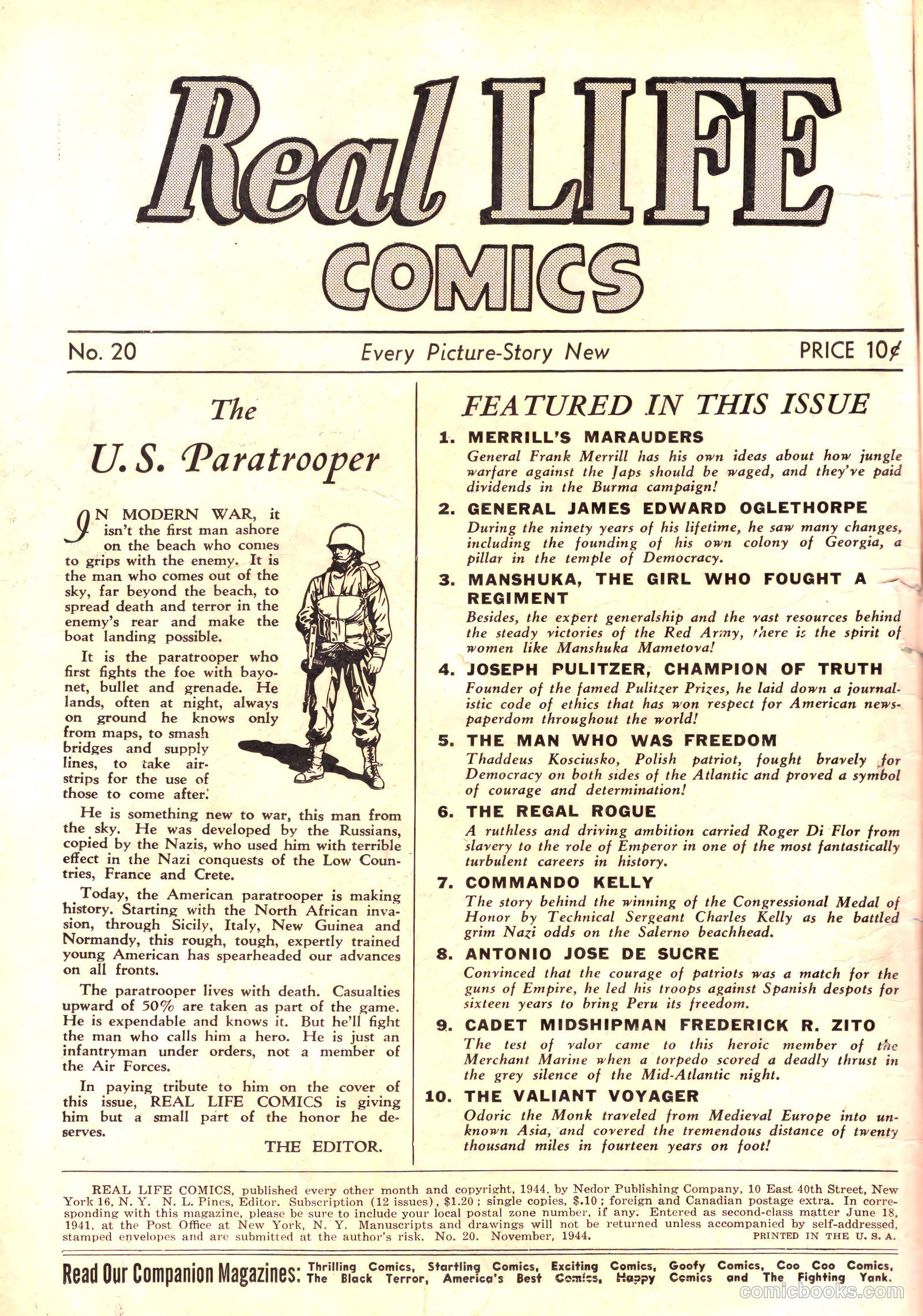 Real Life Comics #20 (1944) — page 3 of 52